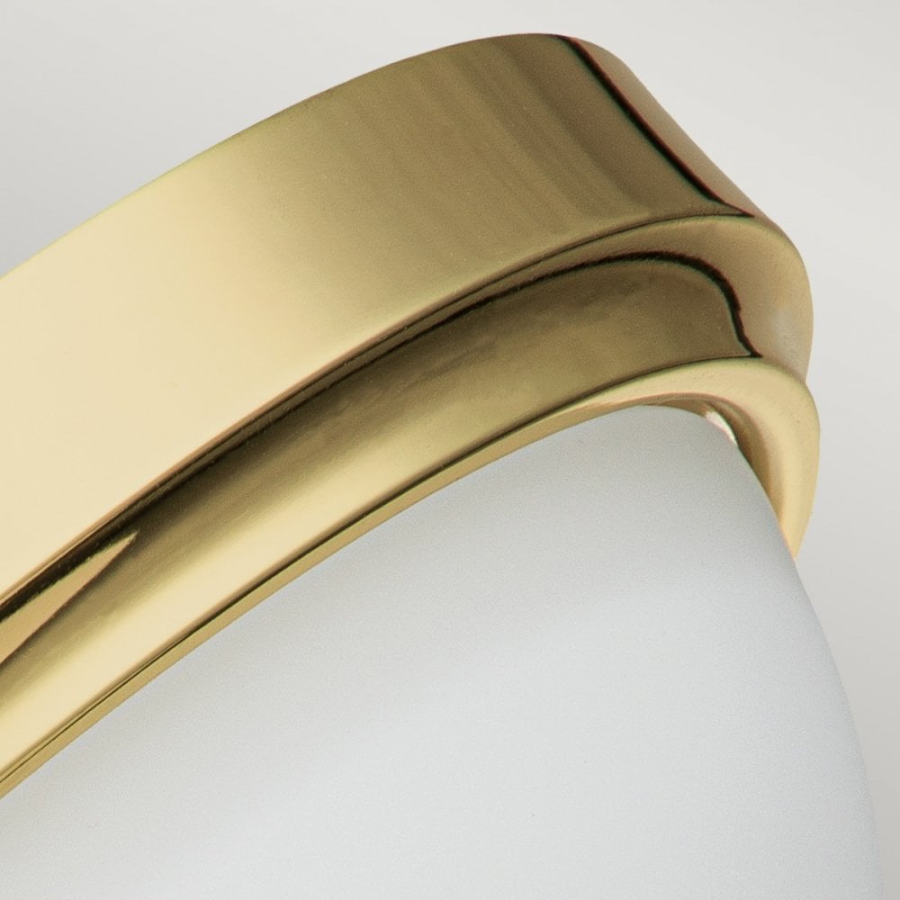 Feiss Malibu 2 Light Flush Fitting - Polished Brass