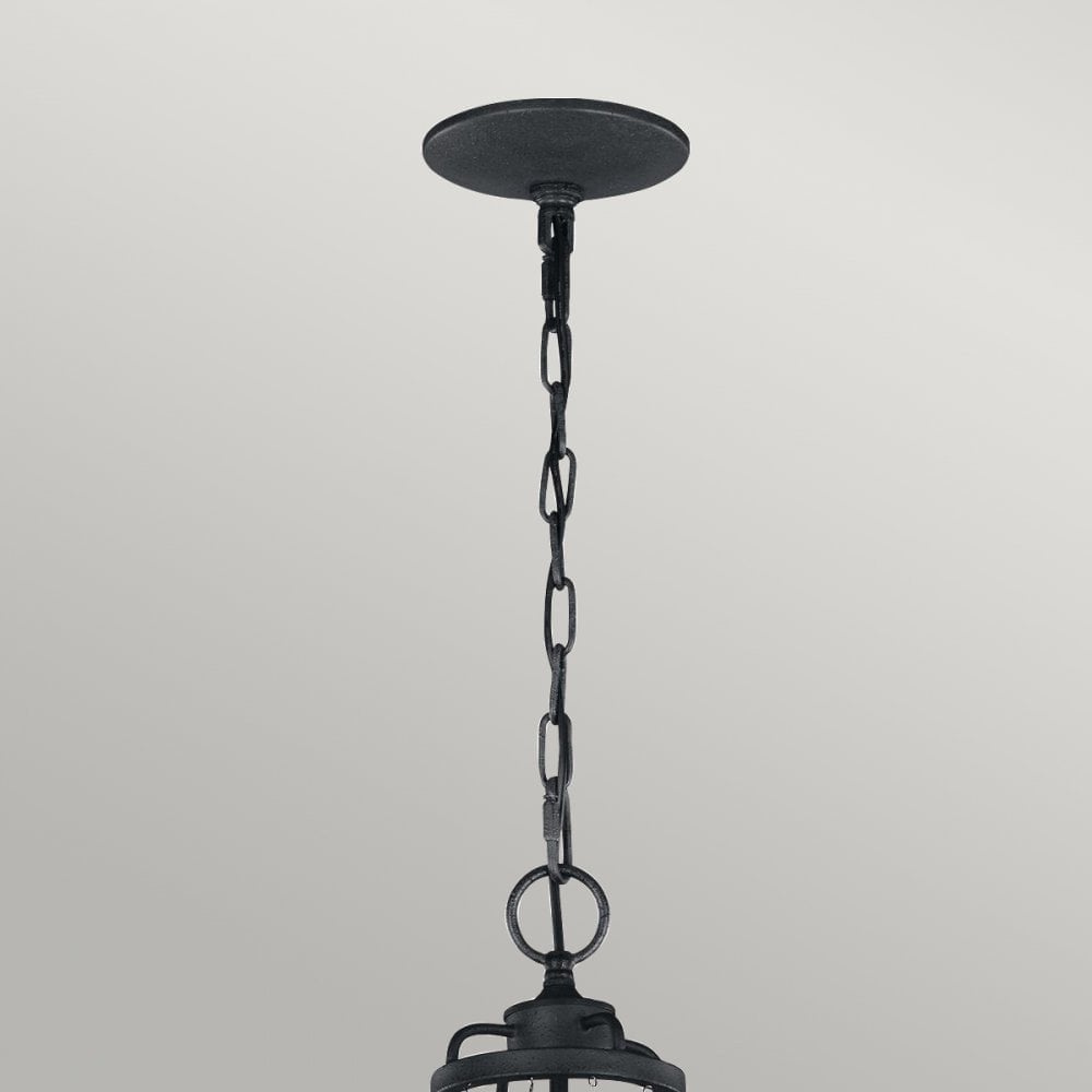 Feiss Nori 4 Light Chandelier - Dark Weathered Zinc & Driftwood Grey