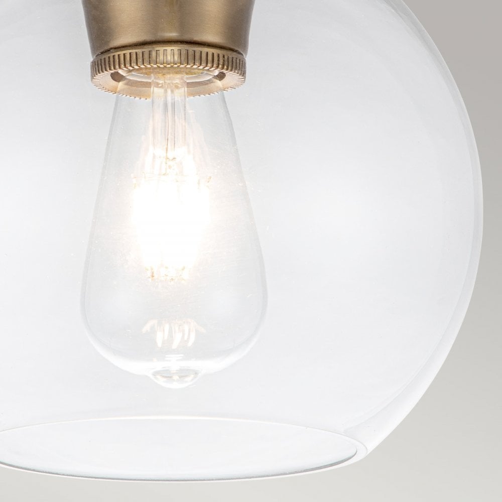 Feiss Tabby Single Flush Fitting - Burnished Brass