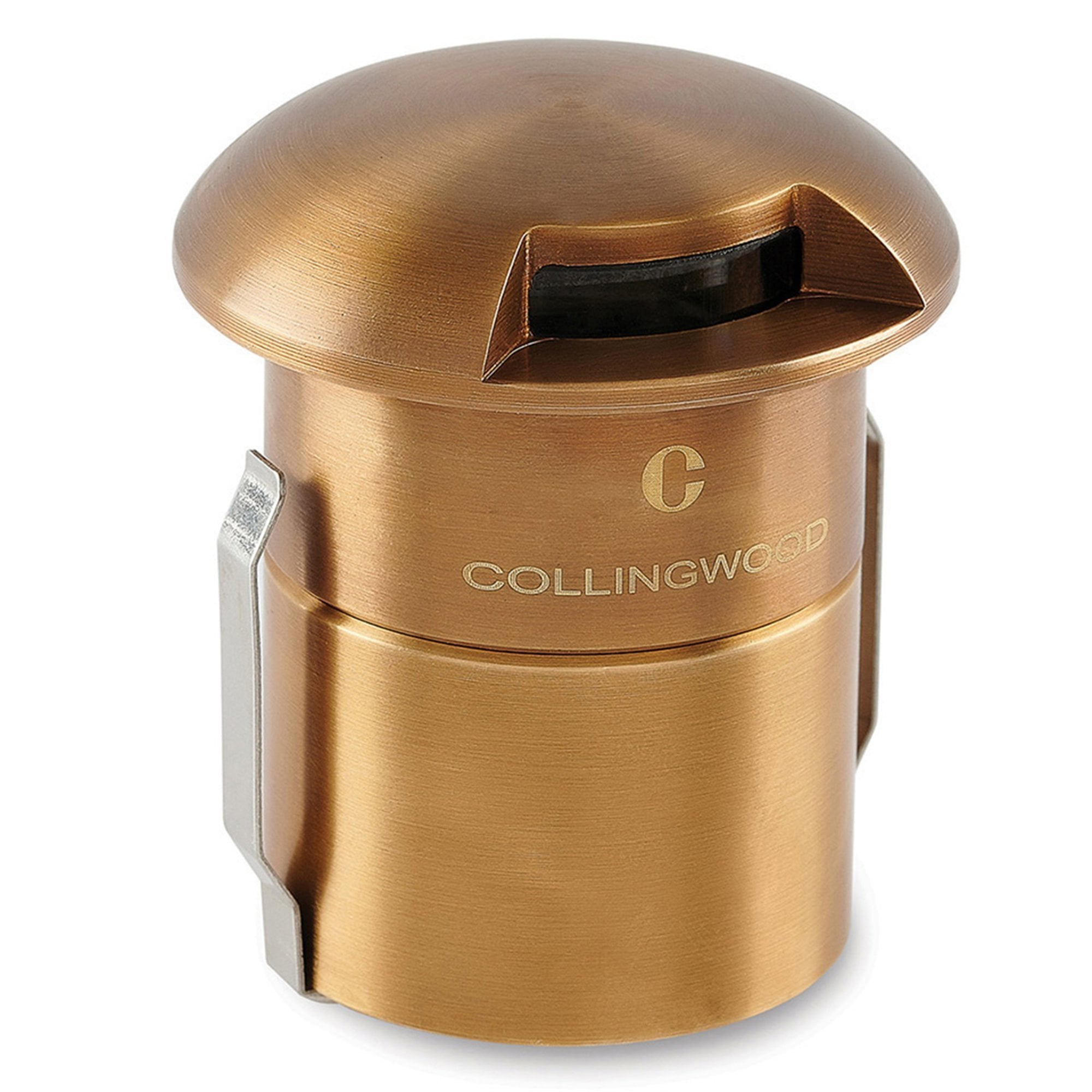Collingwood GL100 1W Mini LED Ground Light - Antique Brass - 1 Facet - Low Voltage