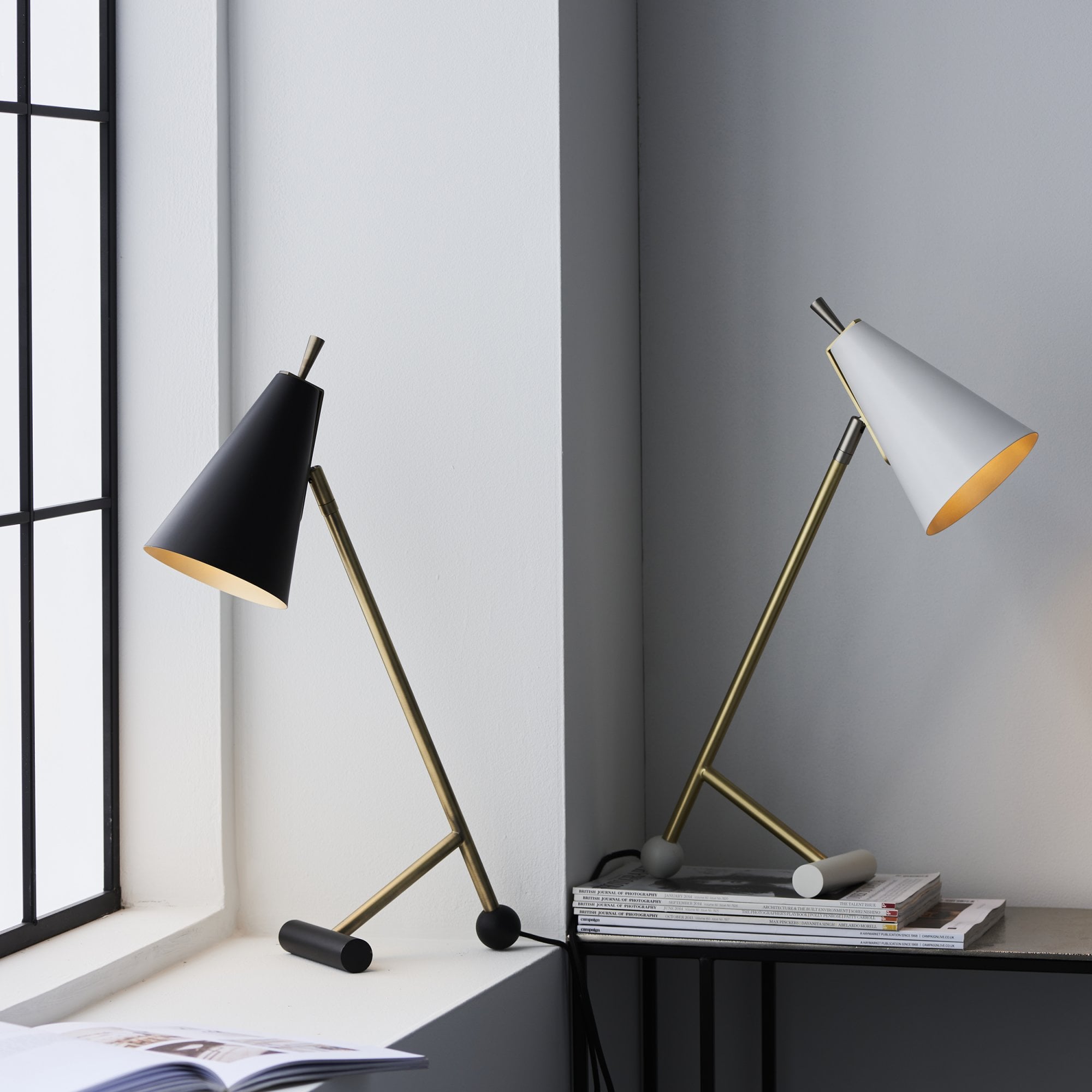 Endon Robot Reading Lamp - Matt Black