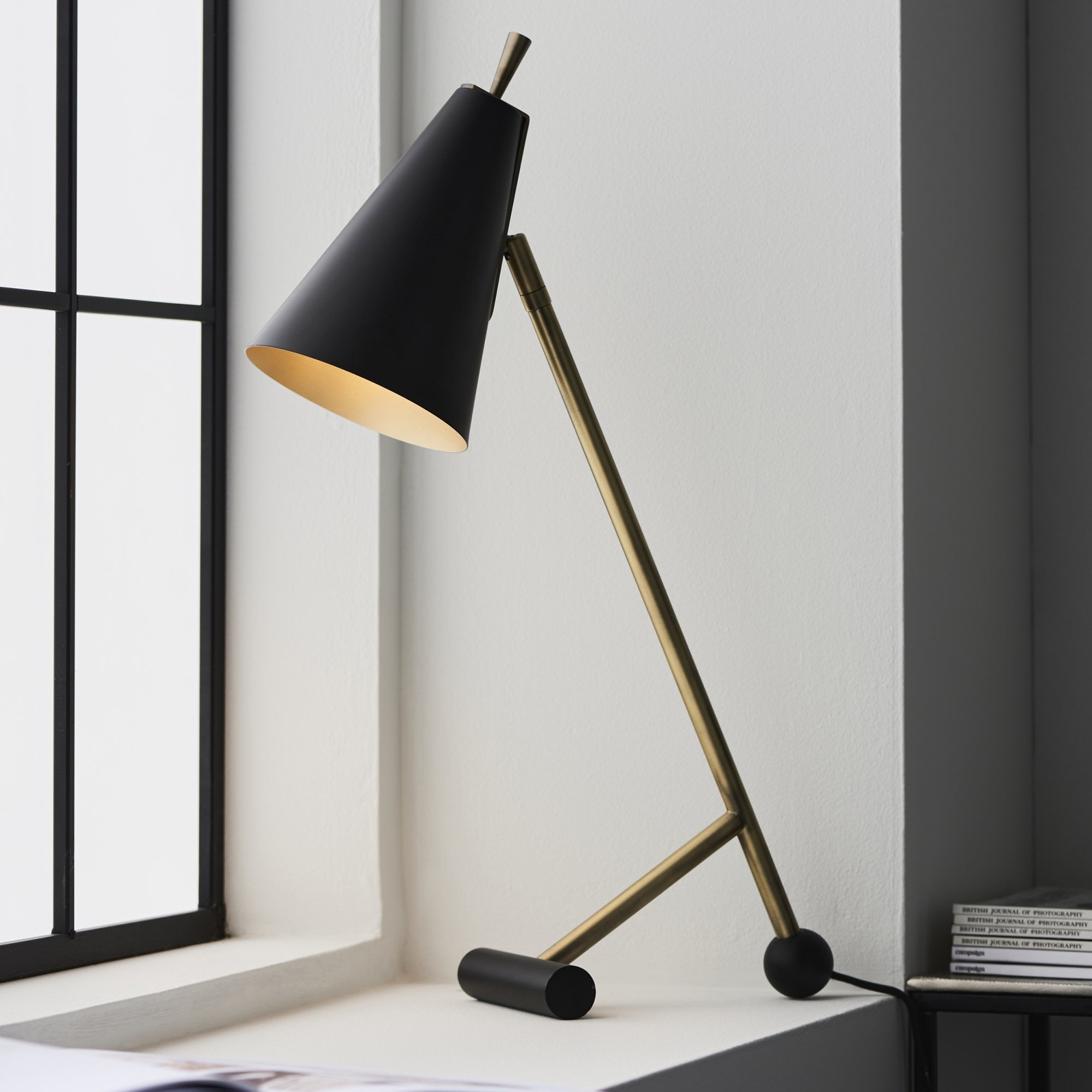 Endon Robot Reading Lamp - Matt Black