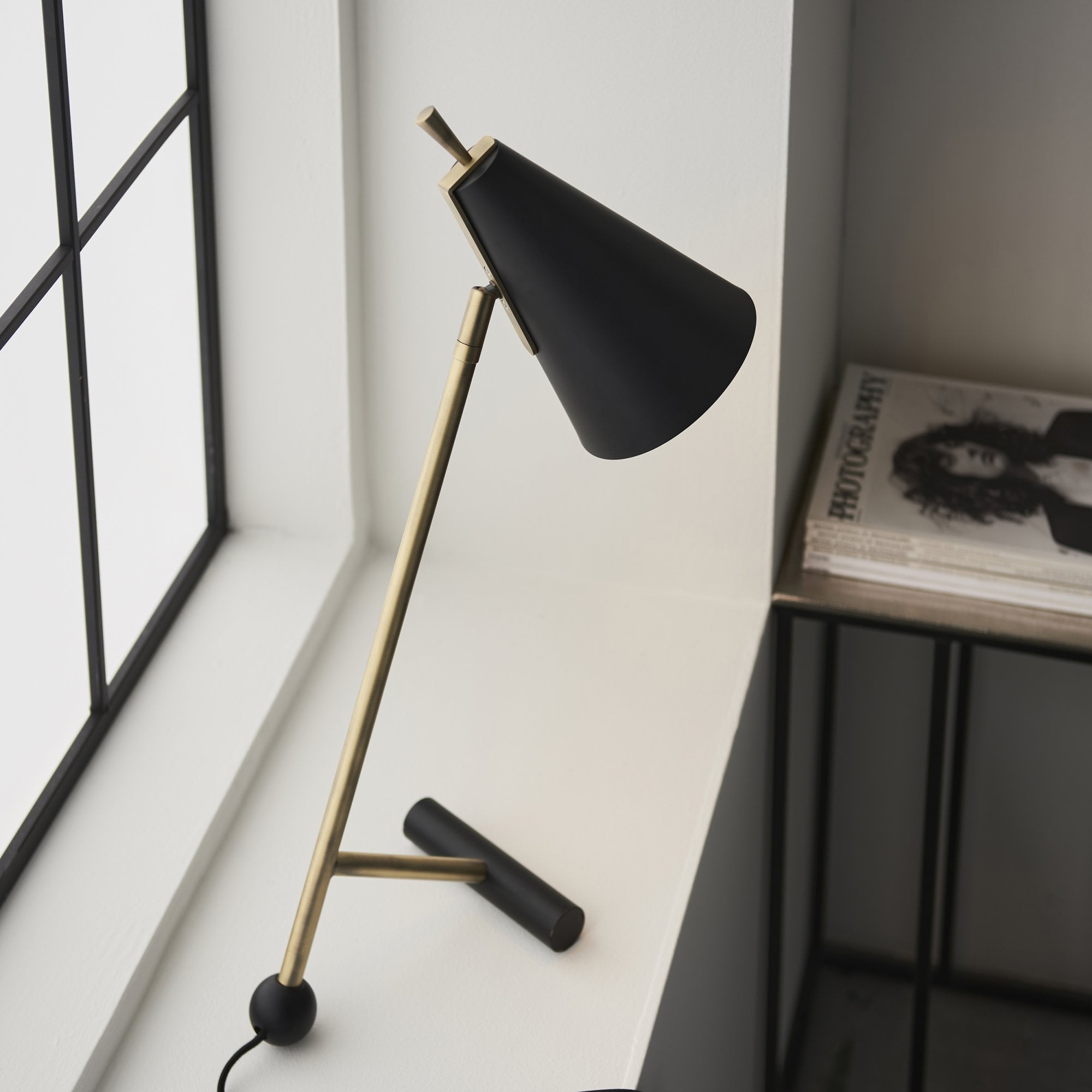 Endon Robot Reading Lamp - Matt Black