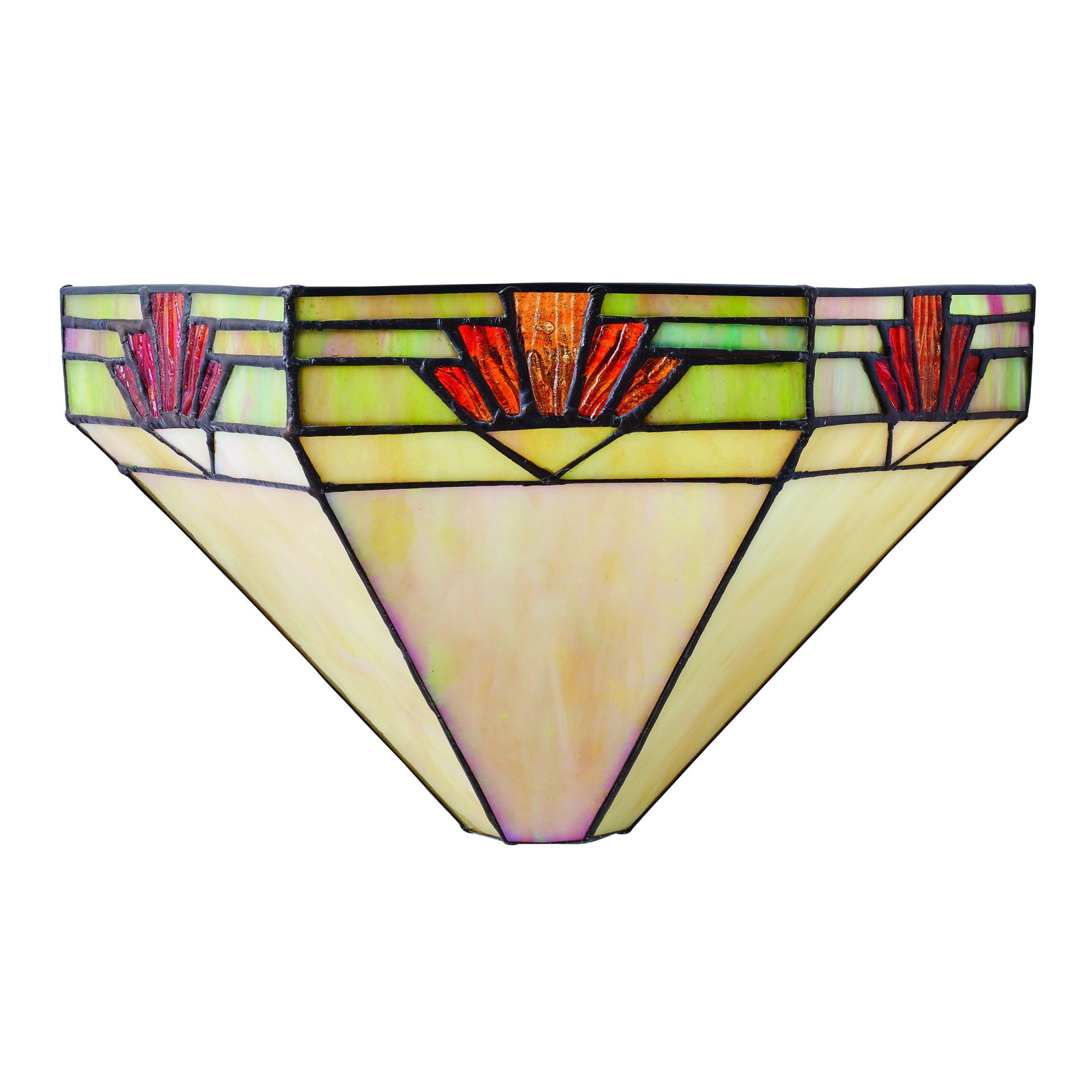 Interiors 1900 Nevada Wall Fitting - Tiffany Glass