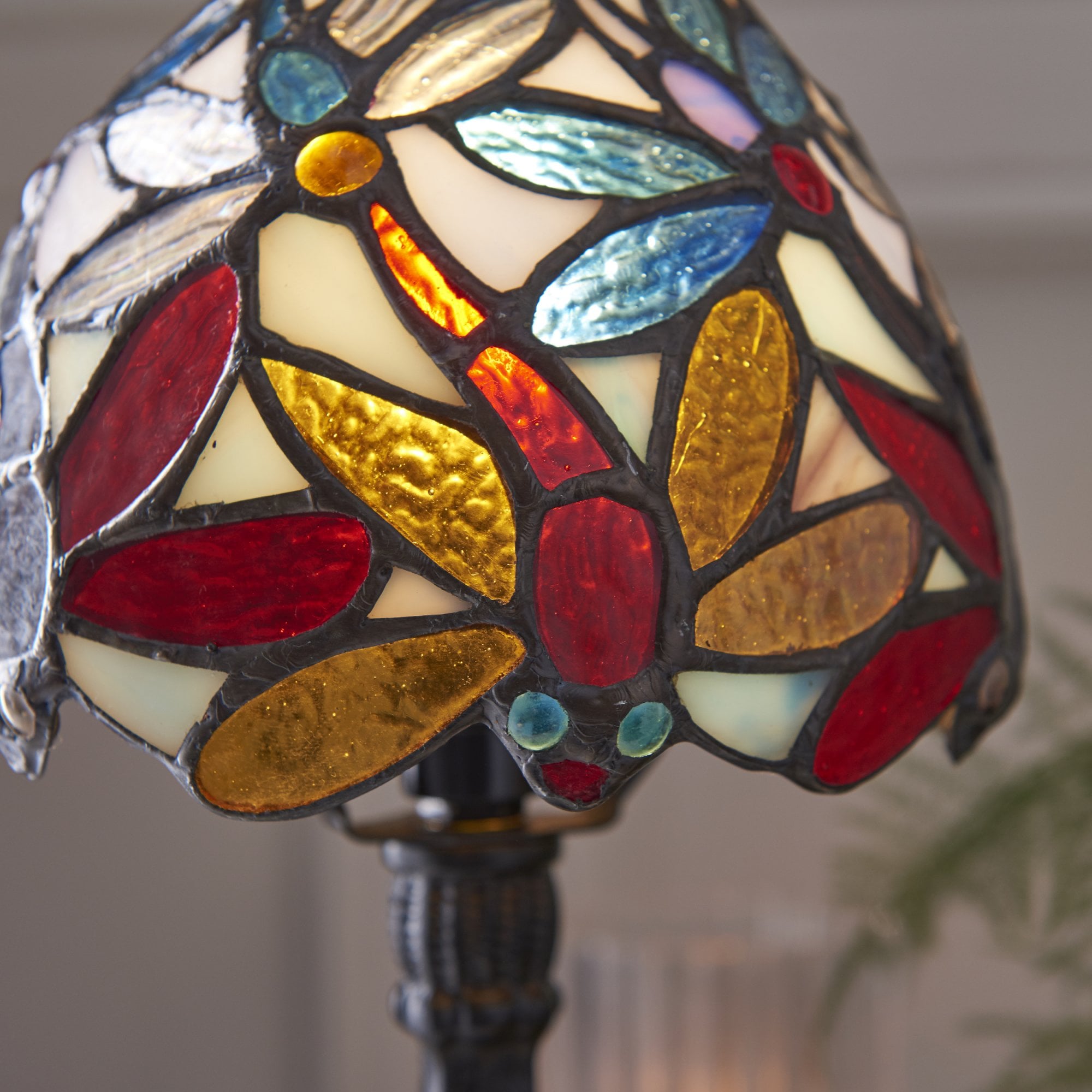 Interiors 1900 Lorette Mini Table Lamp - Tiffany Glass