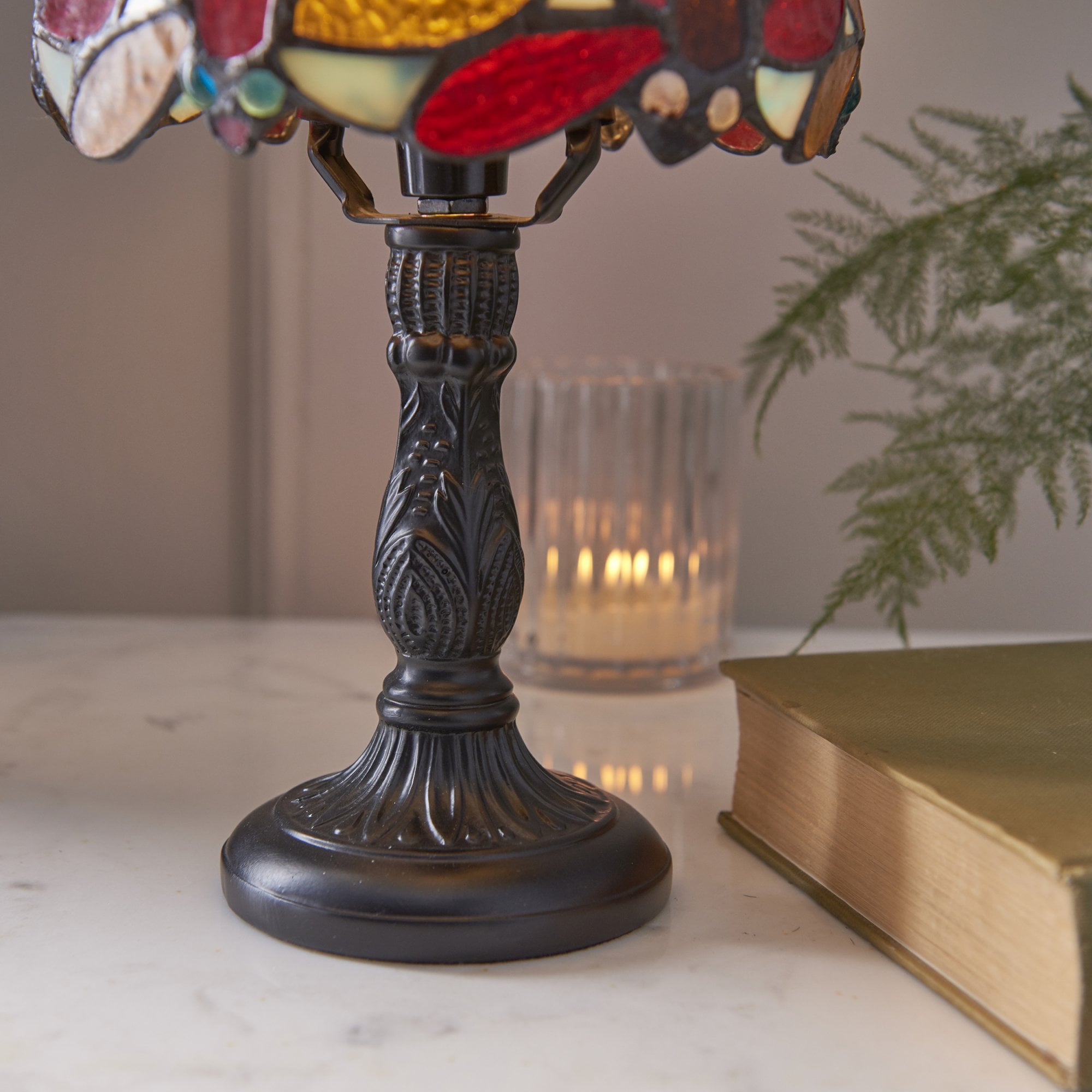 Interiors 1900 Lorette Mini Table Lamp - Tiffany Glass