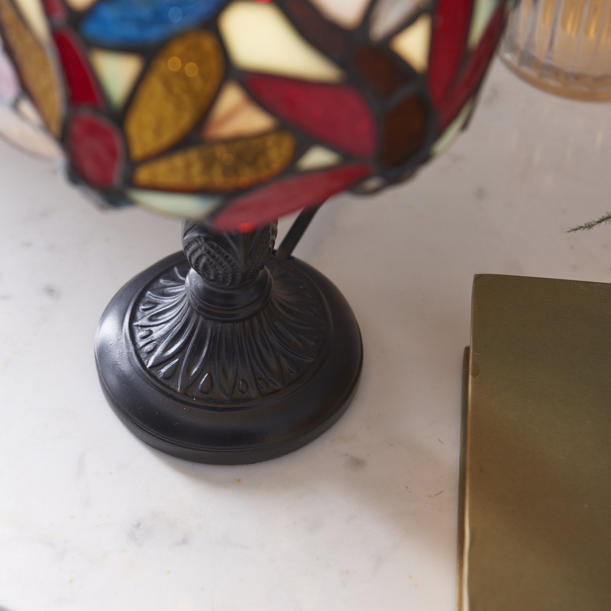 Interiors 1900 Lorette Mini Table Lamp - Tiffany Glass