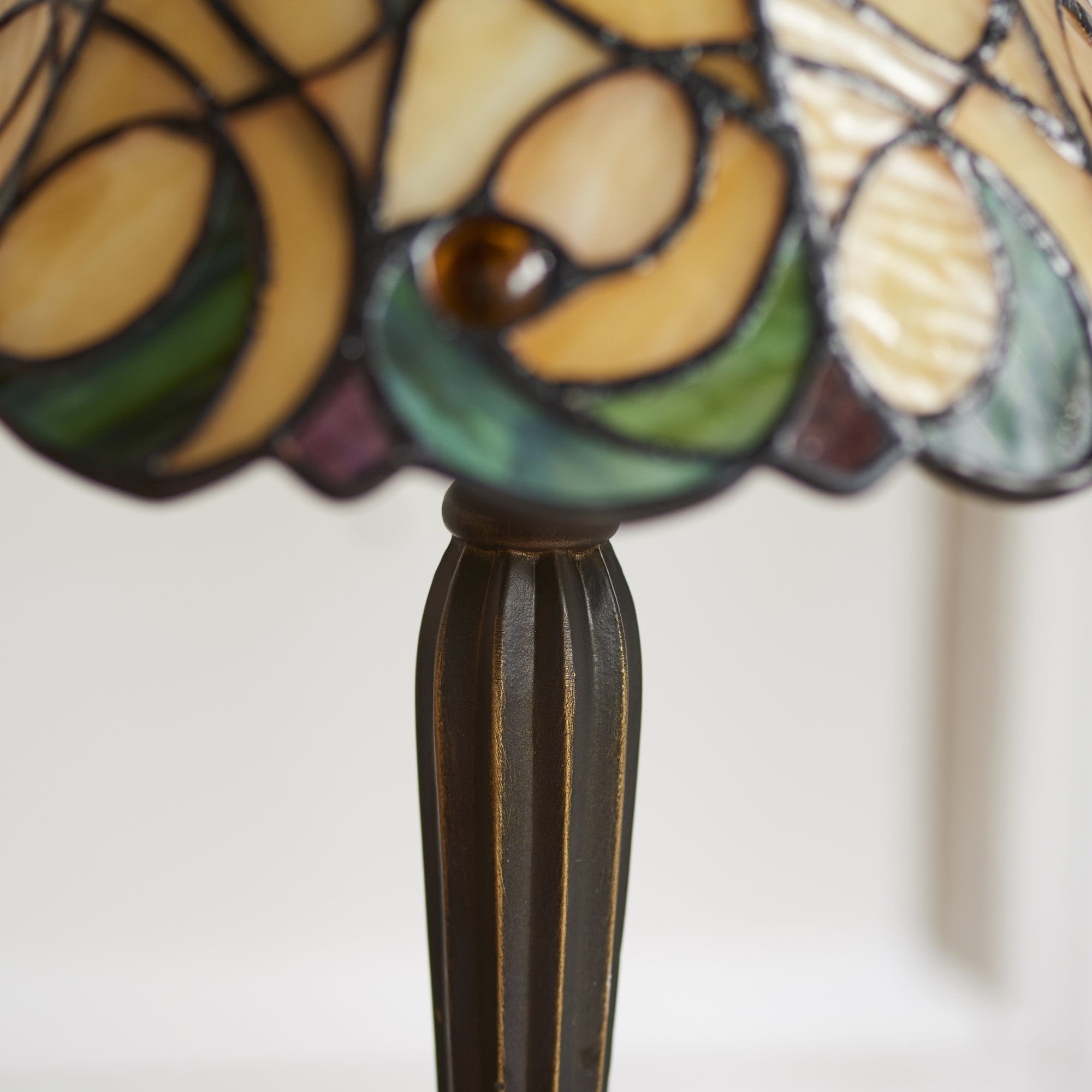 Interiors 1900 Jamelia Mini Table Lamp - Tiffany Glass