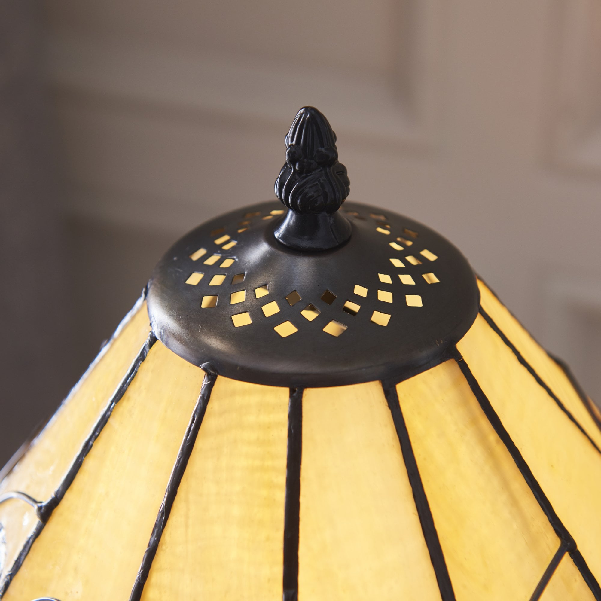 Interiors 1900 Jamelia Small Table Lamp - Tiffany Glass