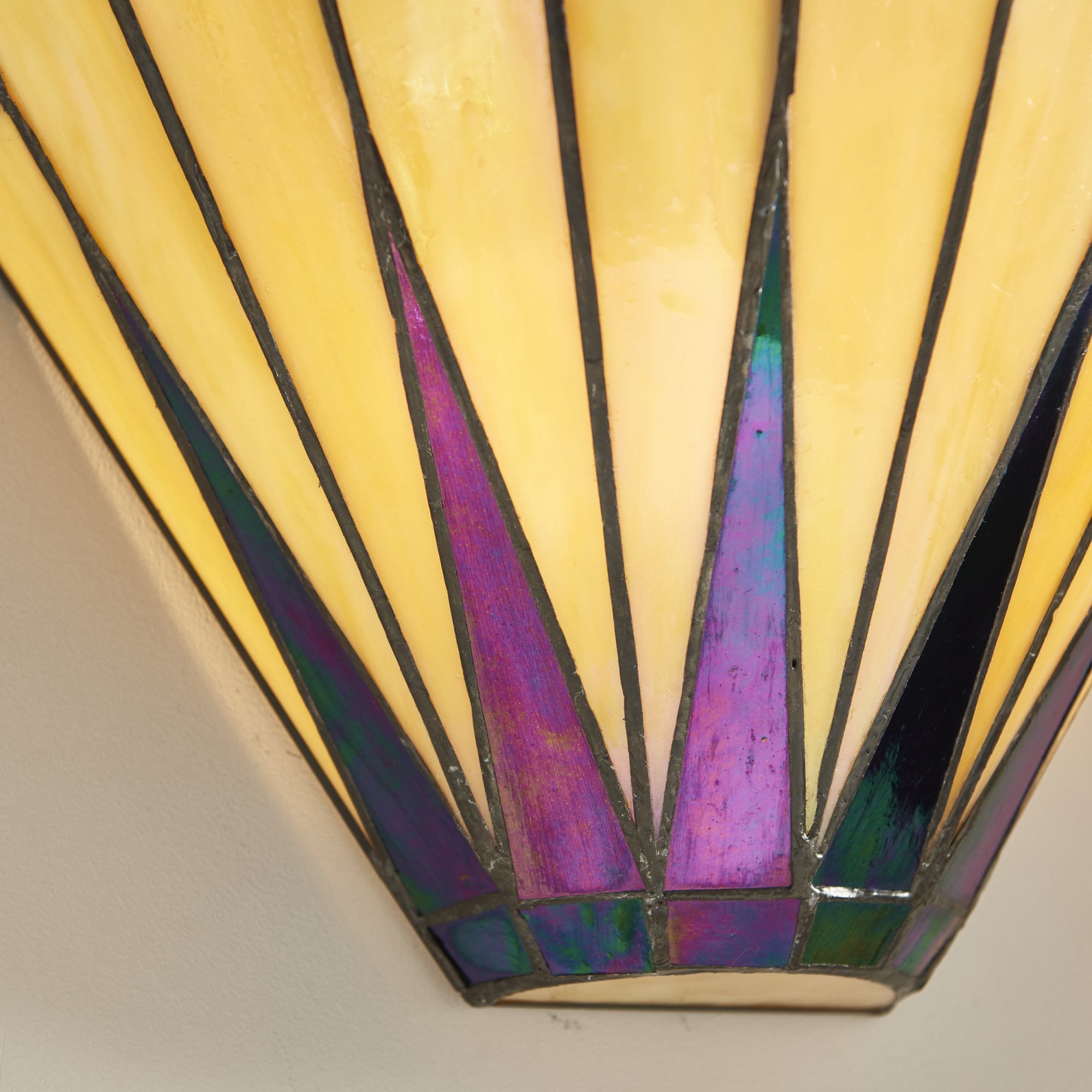 Interiors 1900 Dark Star Wall Fitting - Tiffany Glass