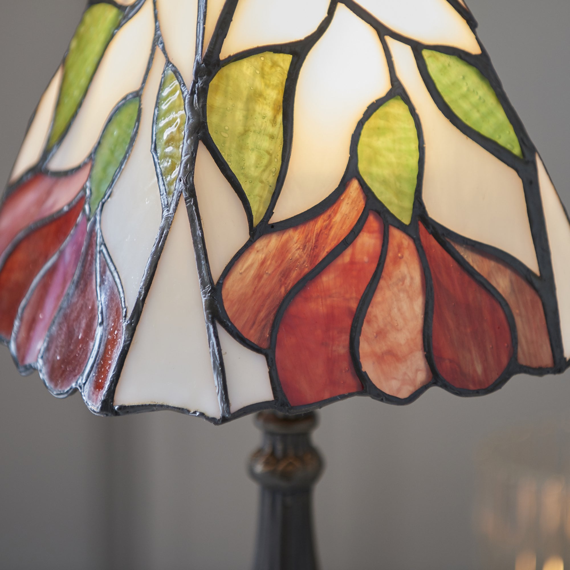 Interiors 1900 Botanica Small Table Lamp - Tiffany Glass