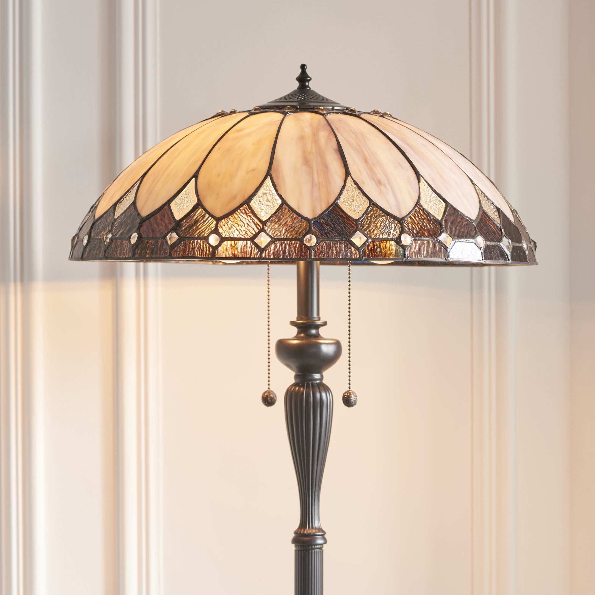 Interiors 1900 Brooklyn Floor Lamp - Tiffany Glass