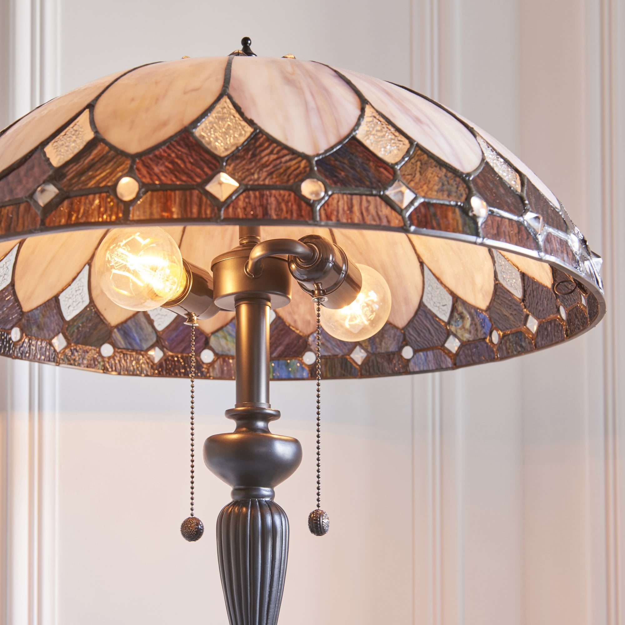 Interiors 1900 Brooklyn Floor Lamp - Tiffany Glass