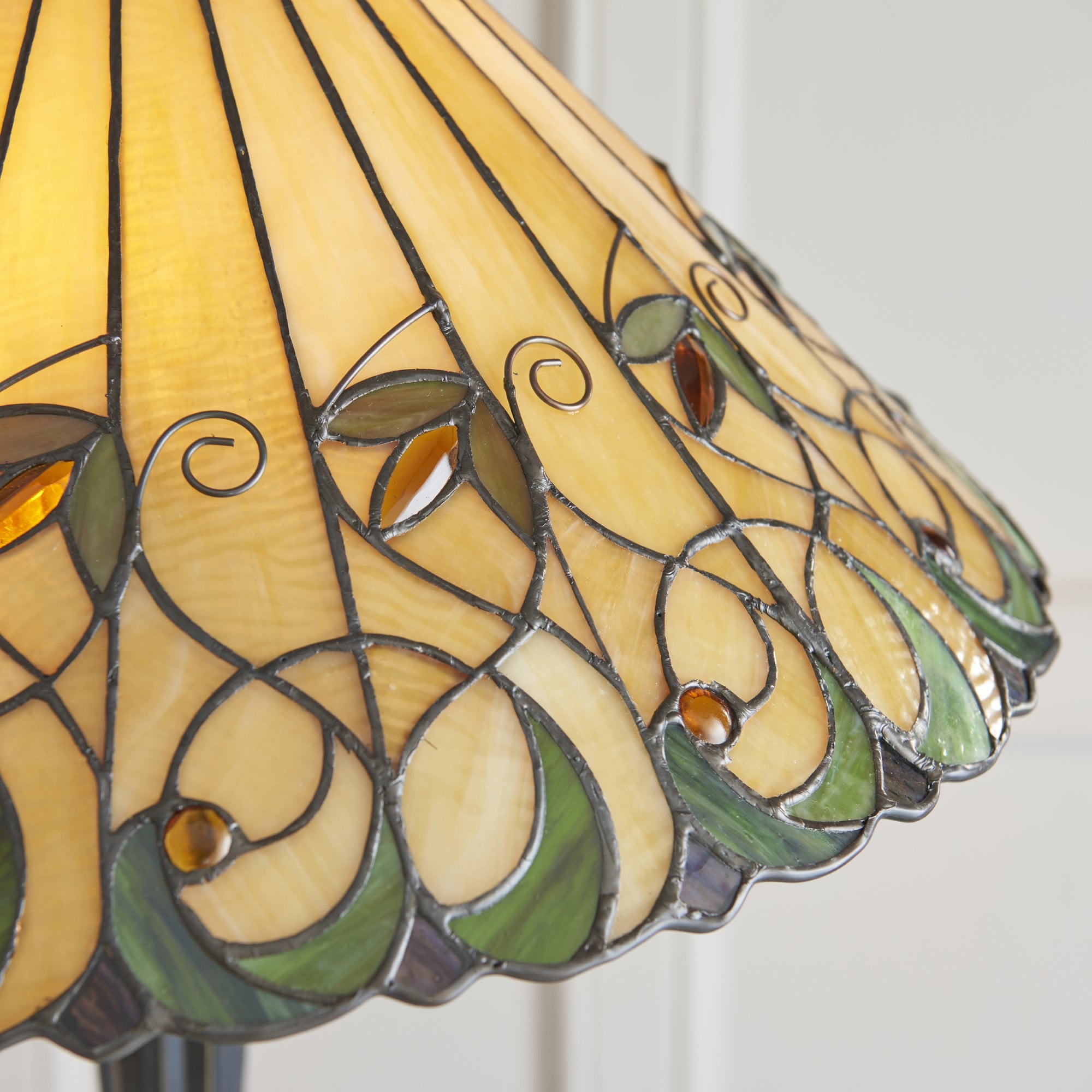 Interiors 1900 Jamelia Floor Lamp - Tiffany Glass