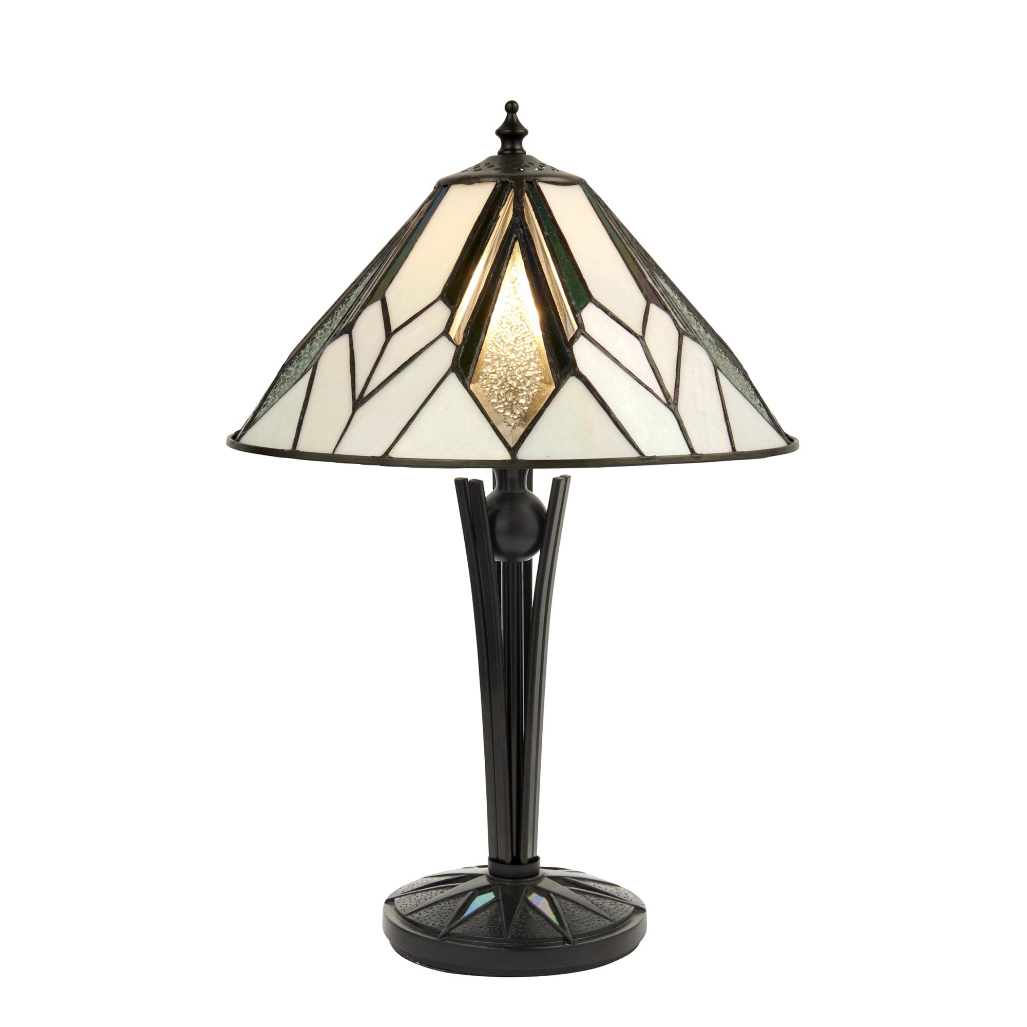Interiors 1900 Astoria Small Table Lamp - Tiffany Glass