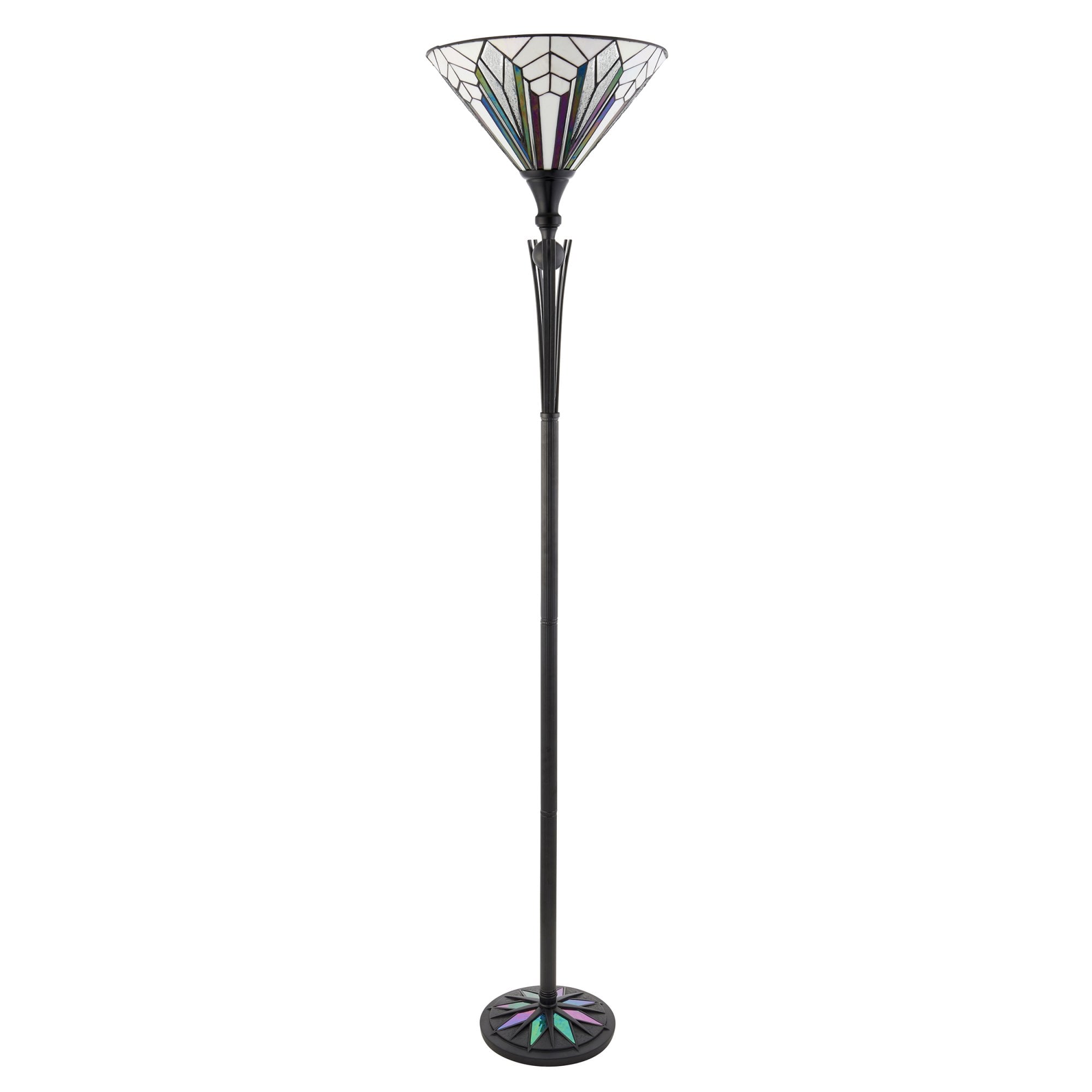 Interiors 1900 Astoria UpLighter Floor Lamp - Tiffany Glass