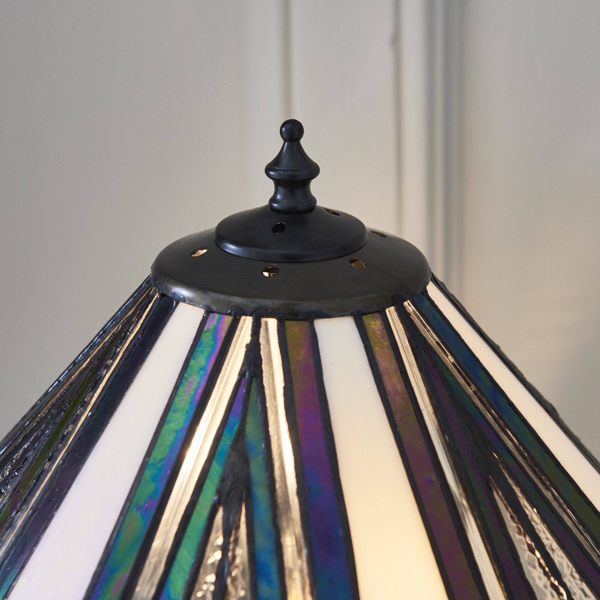 Interiors 1900 Astoria Medium Table Lamp - Tiffany Glass