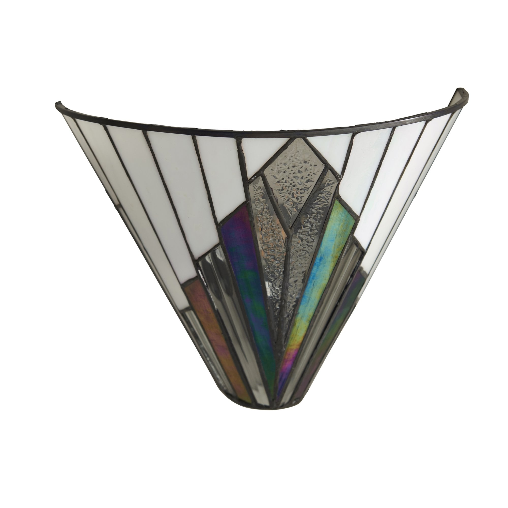 Interiors 1900 Astoria Single Wall Fitting - Tiffany Glass