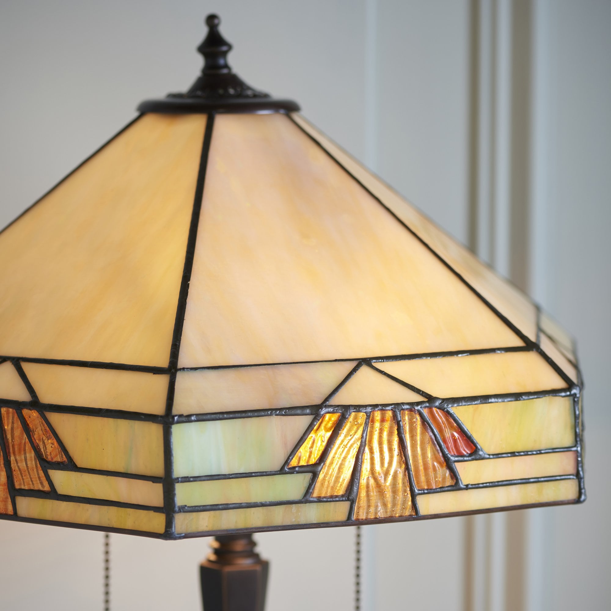 Interiors 1900 Nevada Medium Table Lamp - Tiffany Glass