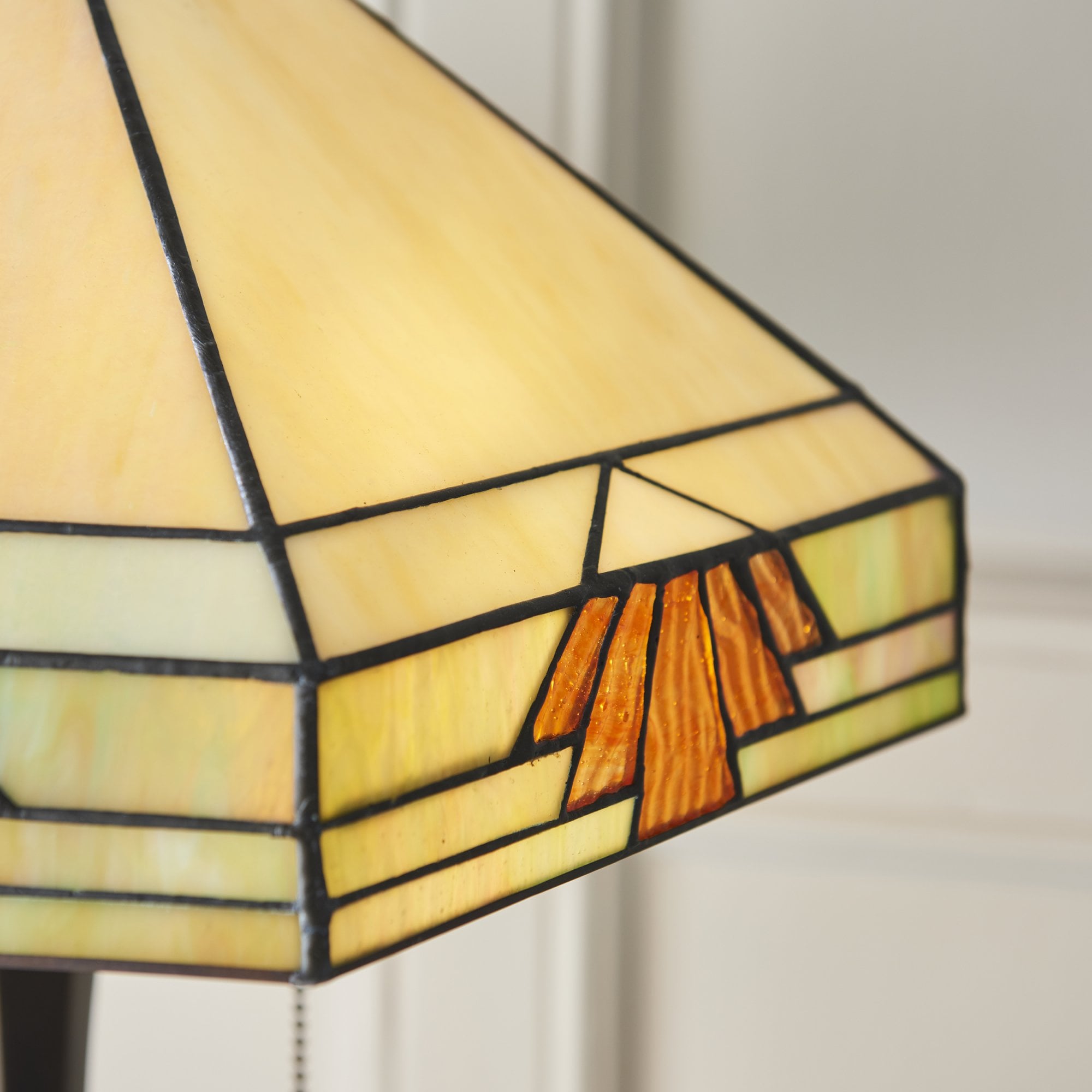 Interiors 1900 Nevada Medium Table Lamp - Tiffany Glass