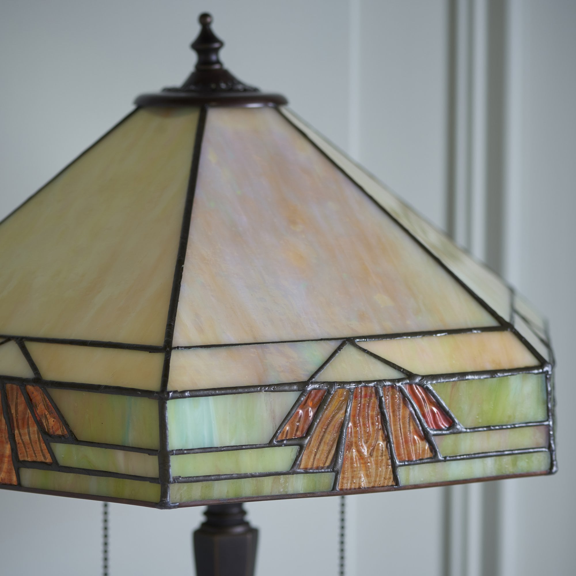 Interiors 1900 Nevada Medium Table Lamp - Tiffany Glass