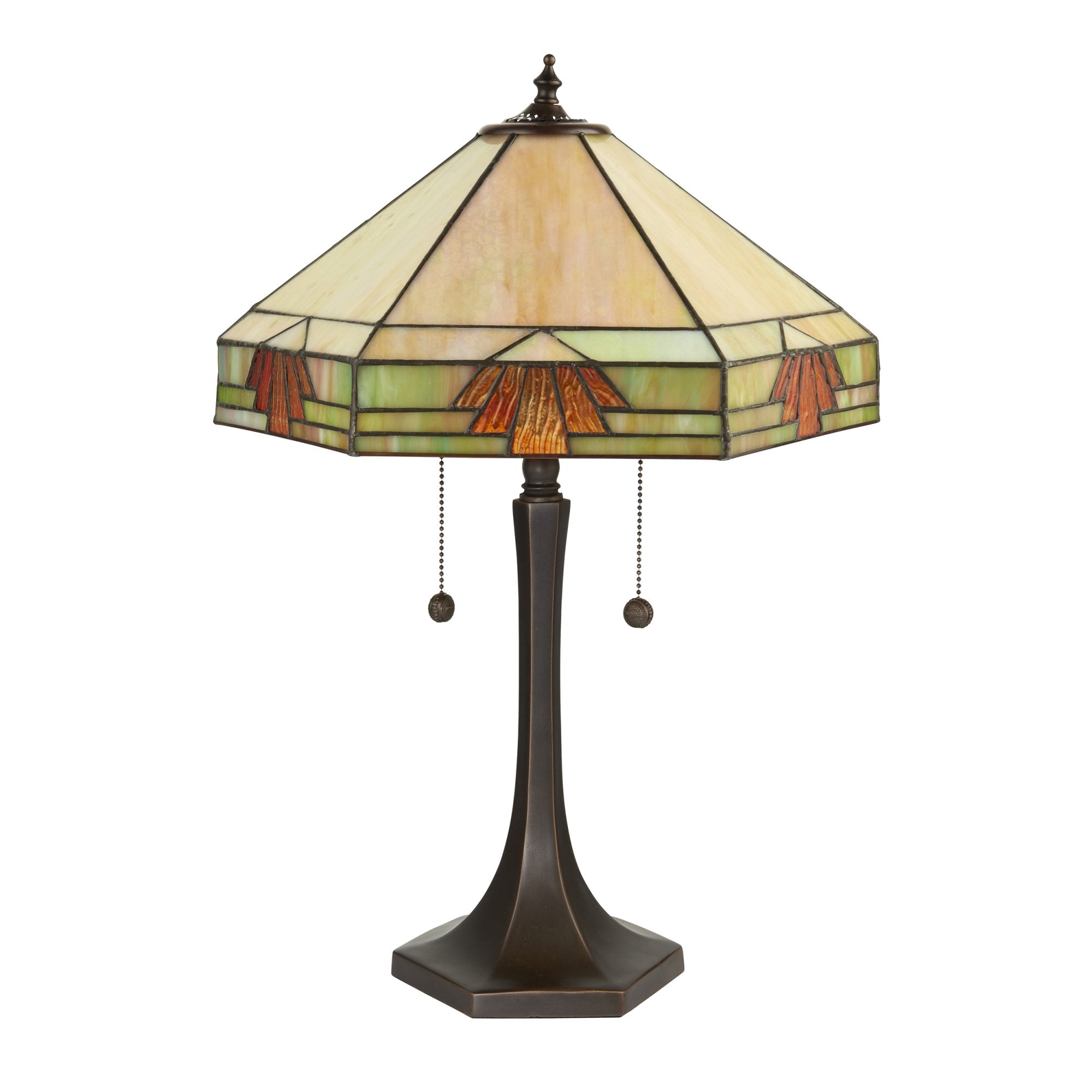 Interiors 1900 Nevada Medium Table Lamp - Tiffany Glass