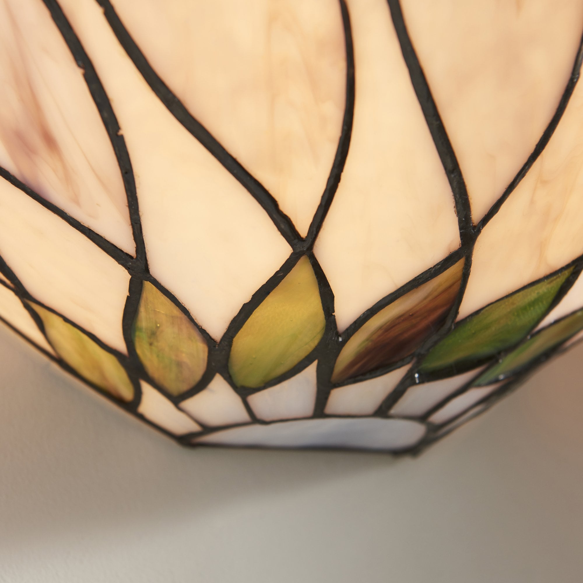 Interiors 1900 Hutchinson Single Wall Fitting - Tiffany Glass