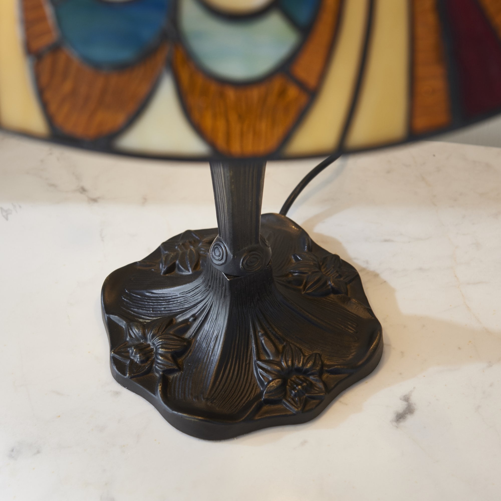 Interiors 1900 Hector Medium Table Lamp - Tiffany Glass