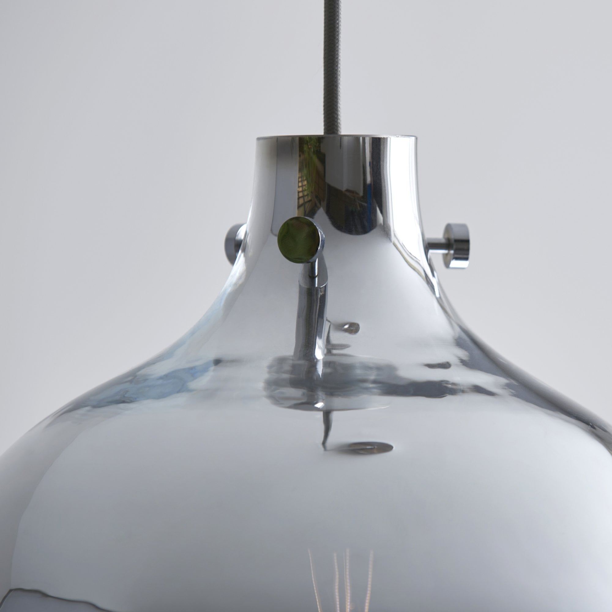 Endon Chromatic Single Light Pendant - Ombre Effect Chrome