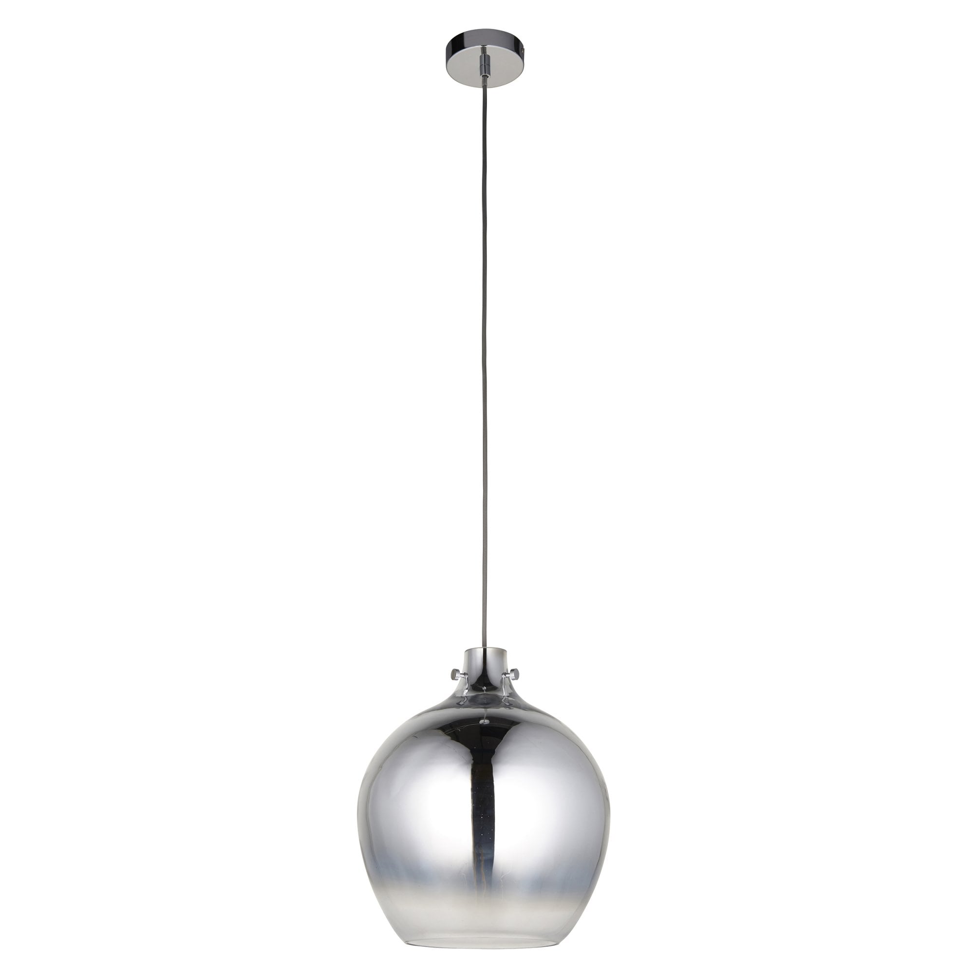 Endon Chromatic Single Light Pendant - Ombre Effect Chrome