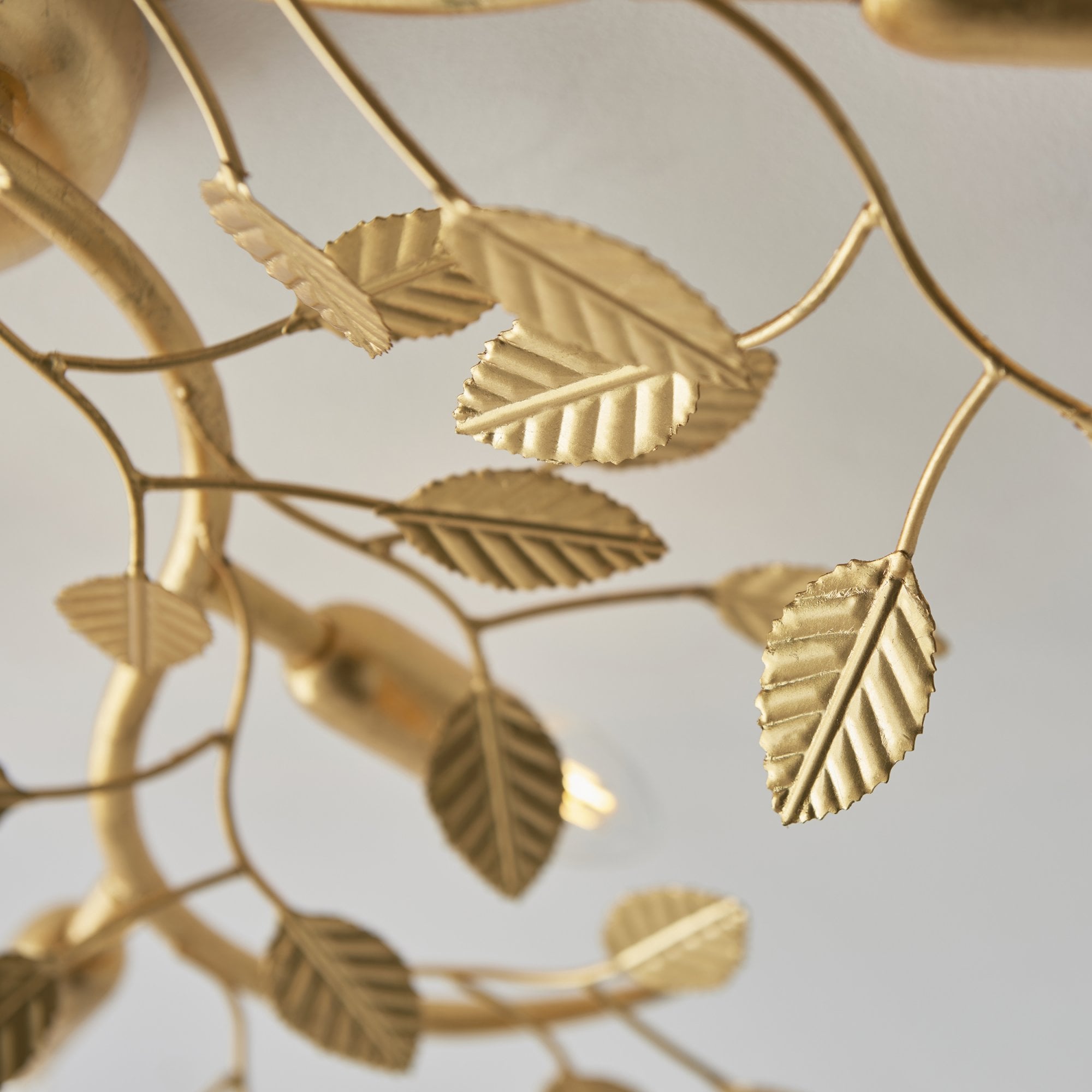 Endon Linette 6 Light Flush Fitting - Gold Leaf