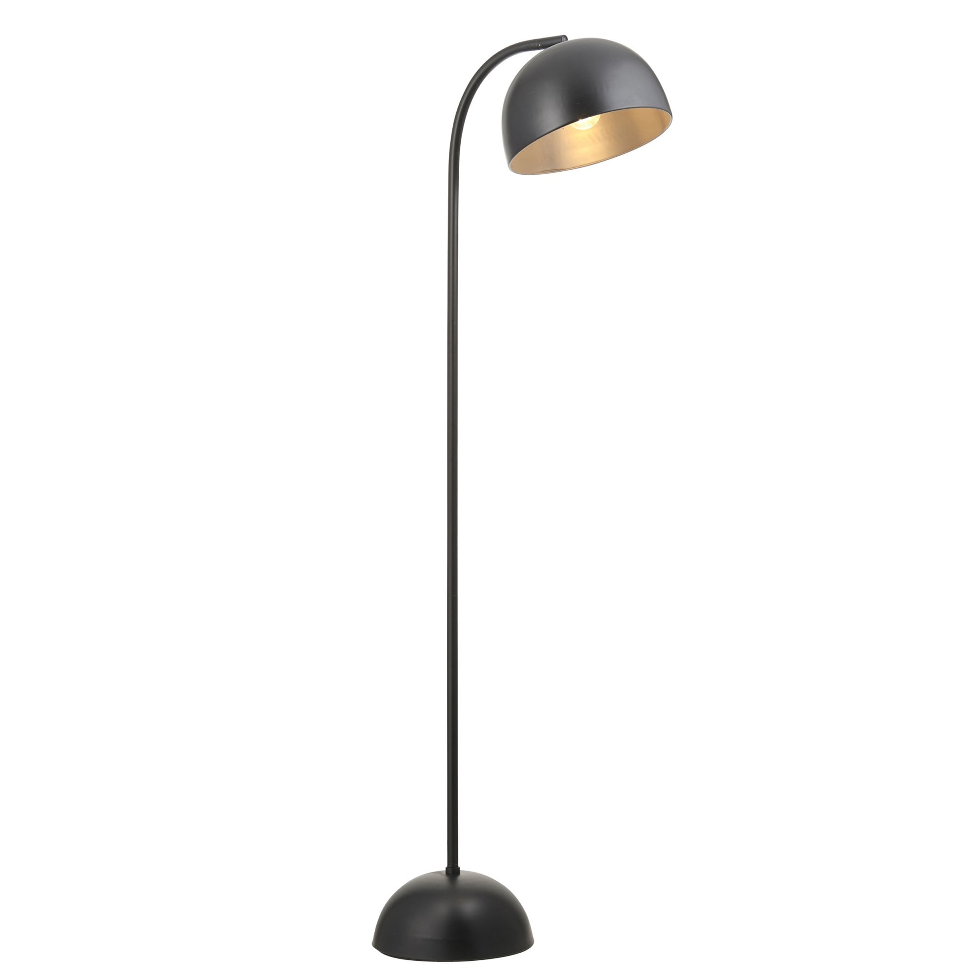 Endon Brodey Single Floor Lamp - Matt Black