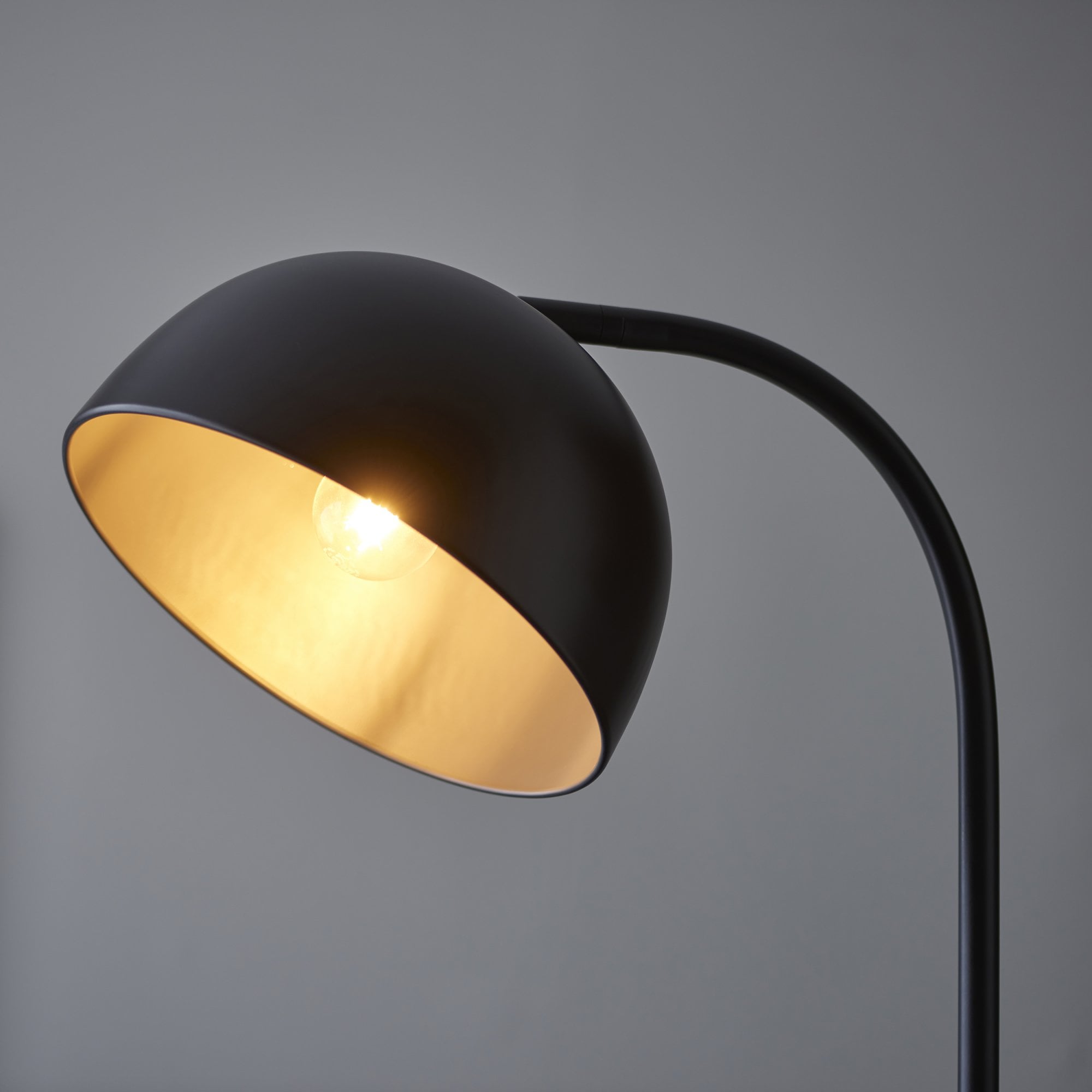 Endon Brodey Single Floor Lamp - Matt Black
