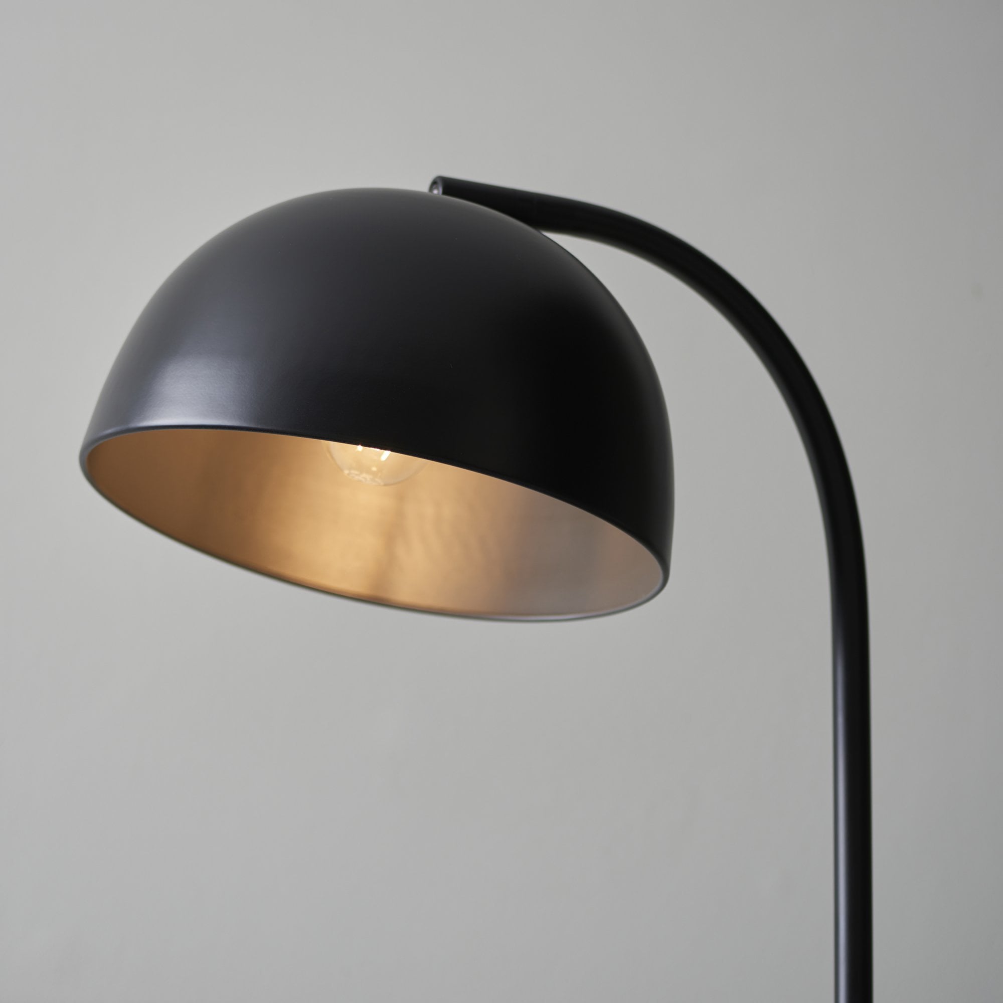 Endon Brodey Single Floor Lamp - Matt Black