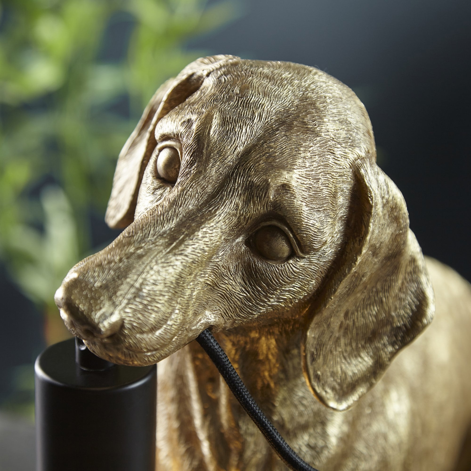 Endon Slinky The Dachshund Table Lamp - Vintage Gold