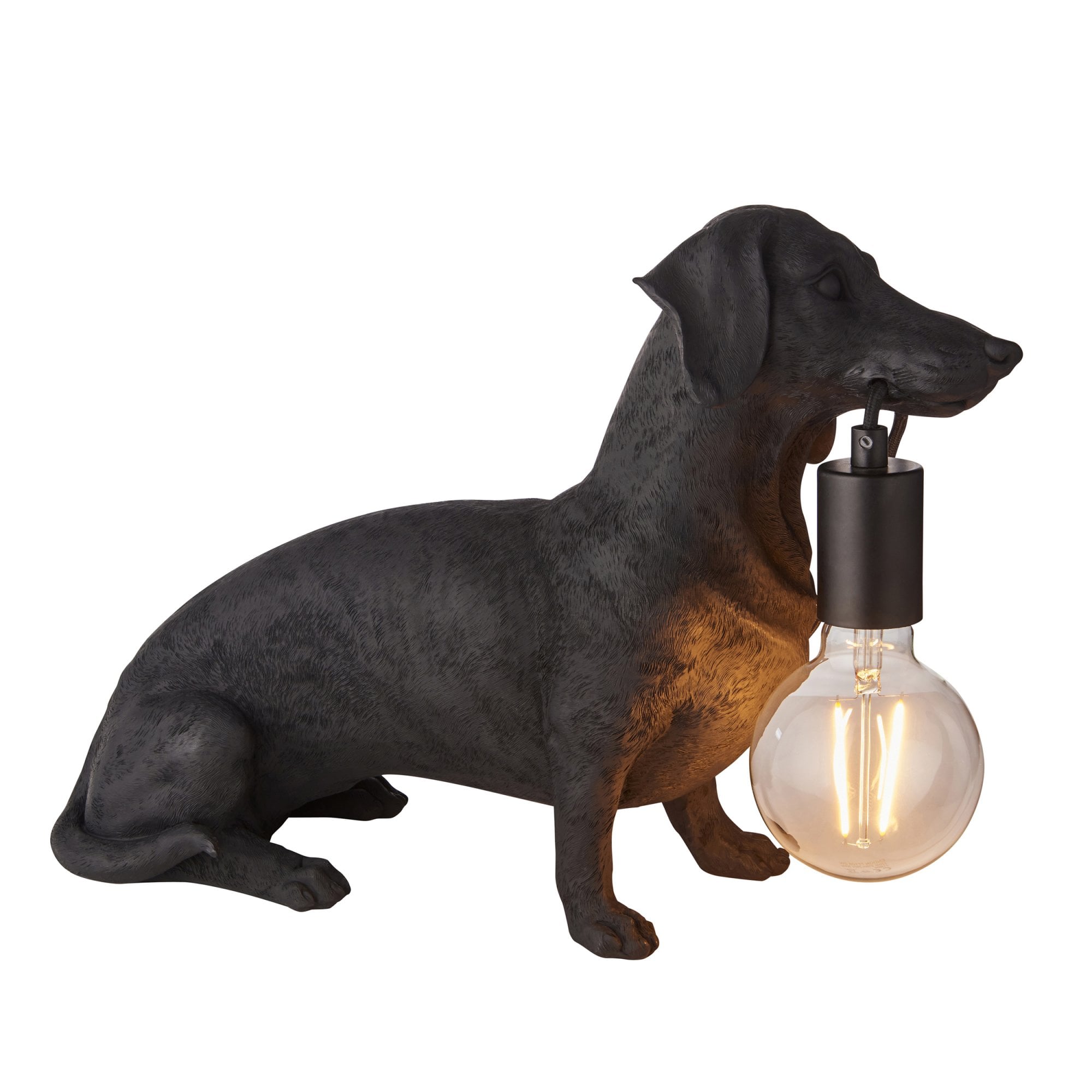Endon Slinky The Dachshund Table Lamp - Matt Black