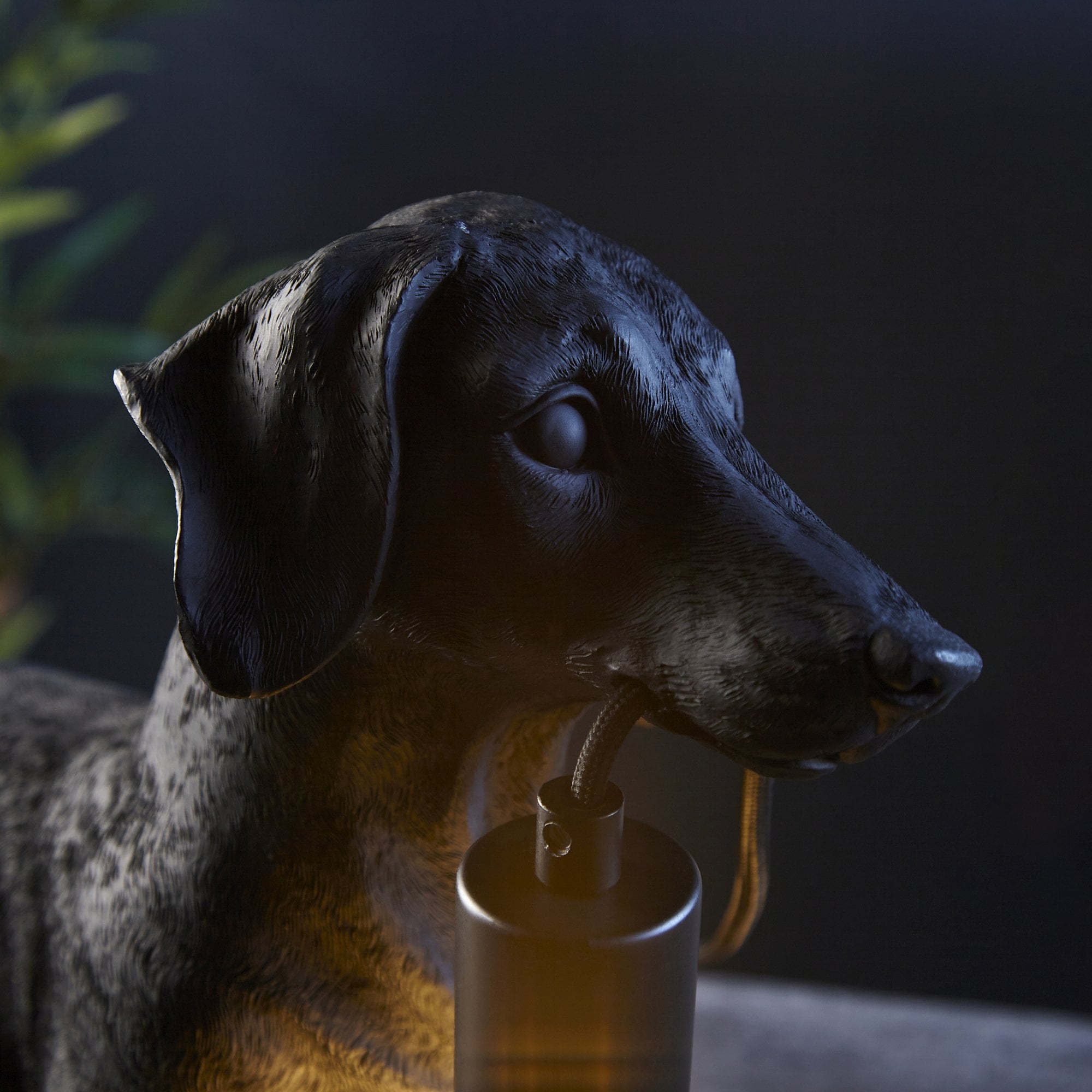 Endon Slinky The Dachshund Table Lamp - Matt Black
