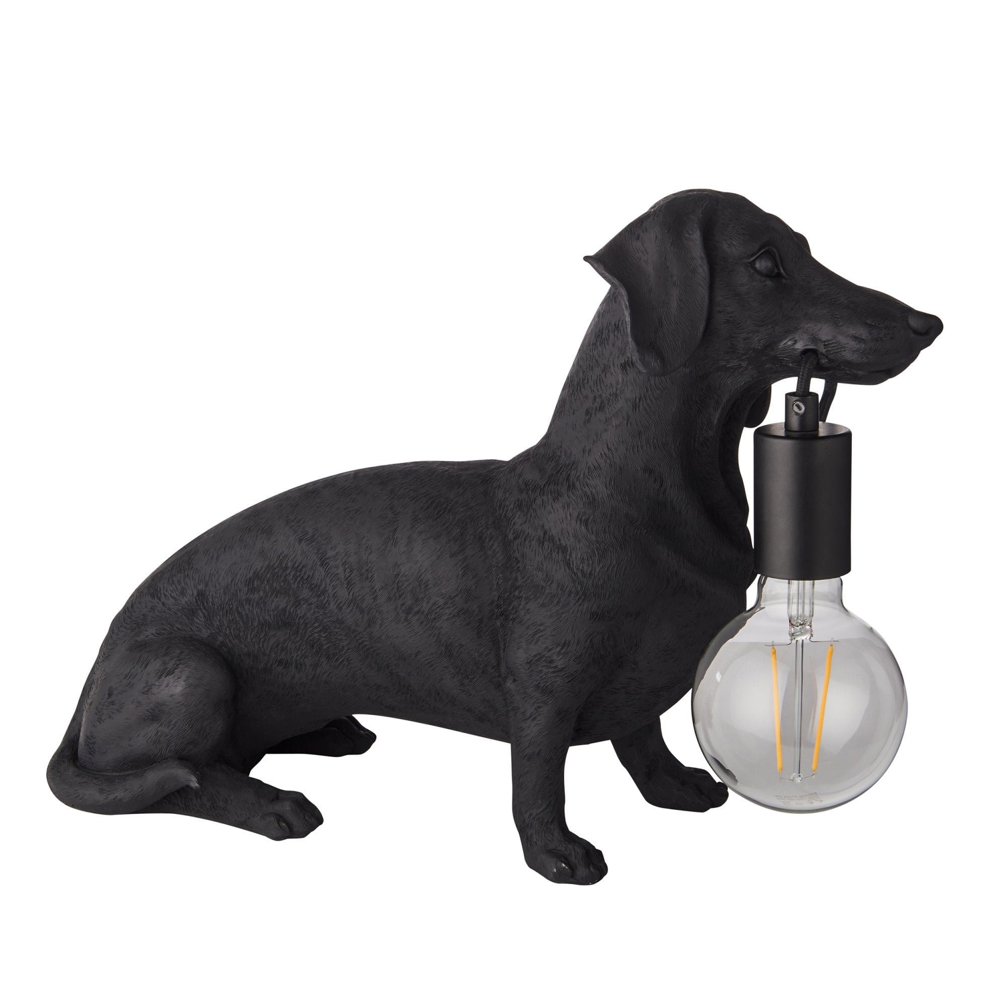 Endon Slinky The Dachshund Table Lamp - Matt Black