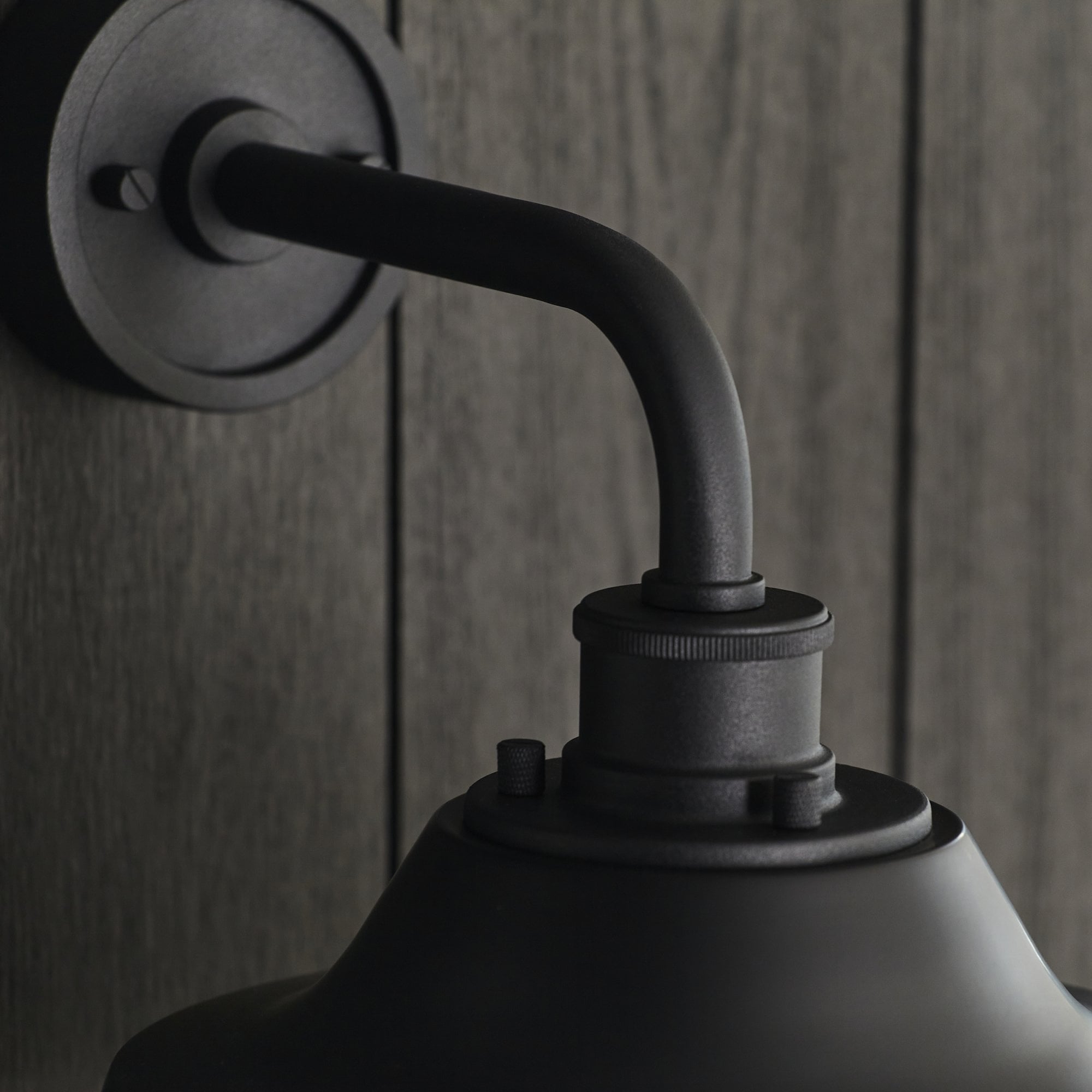 Endon Coop Caged Single Wall Light - Textured Black