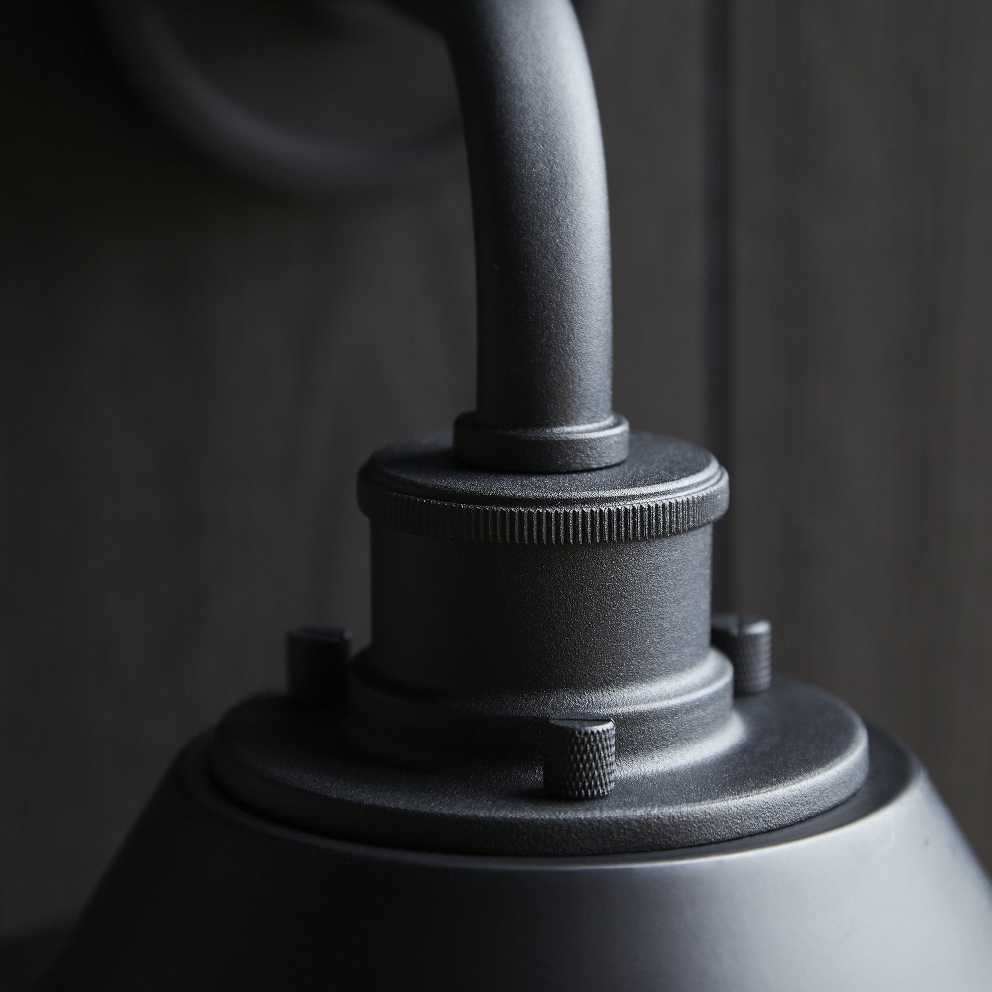 Endon Coop Caged Single Wall Light - Textured Black