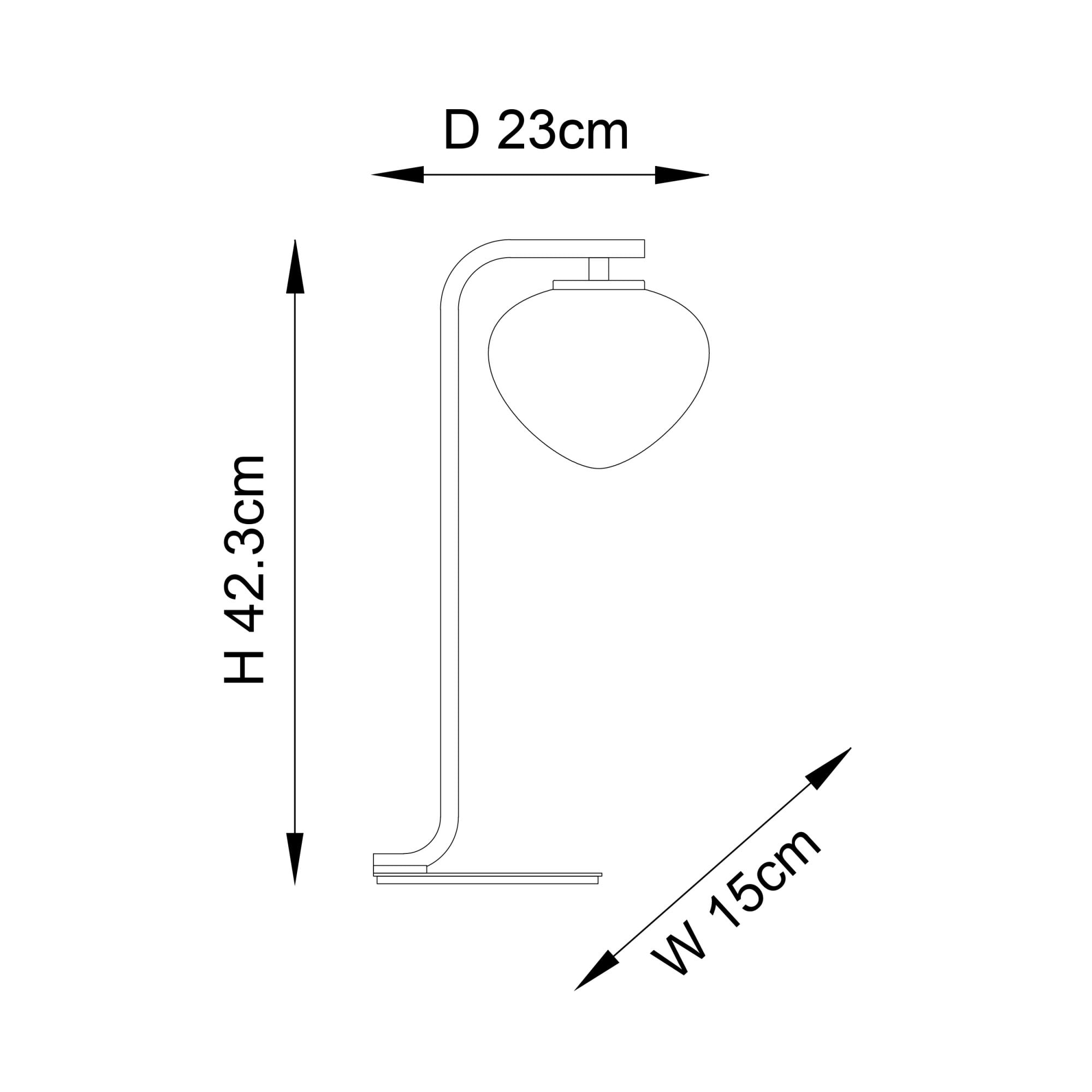 Endon Mali Table Lamp - Confetti Glass & Satin Brass