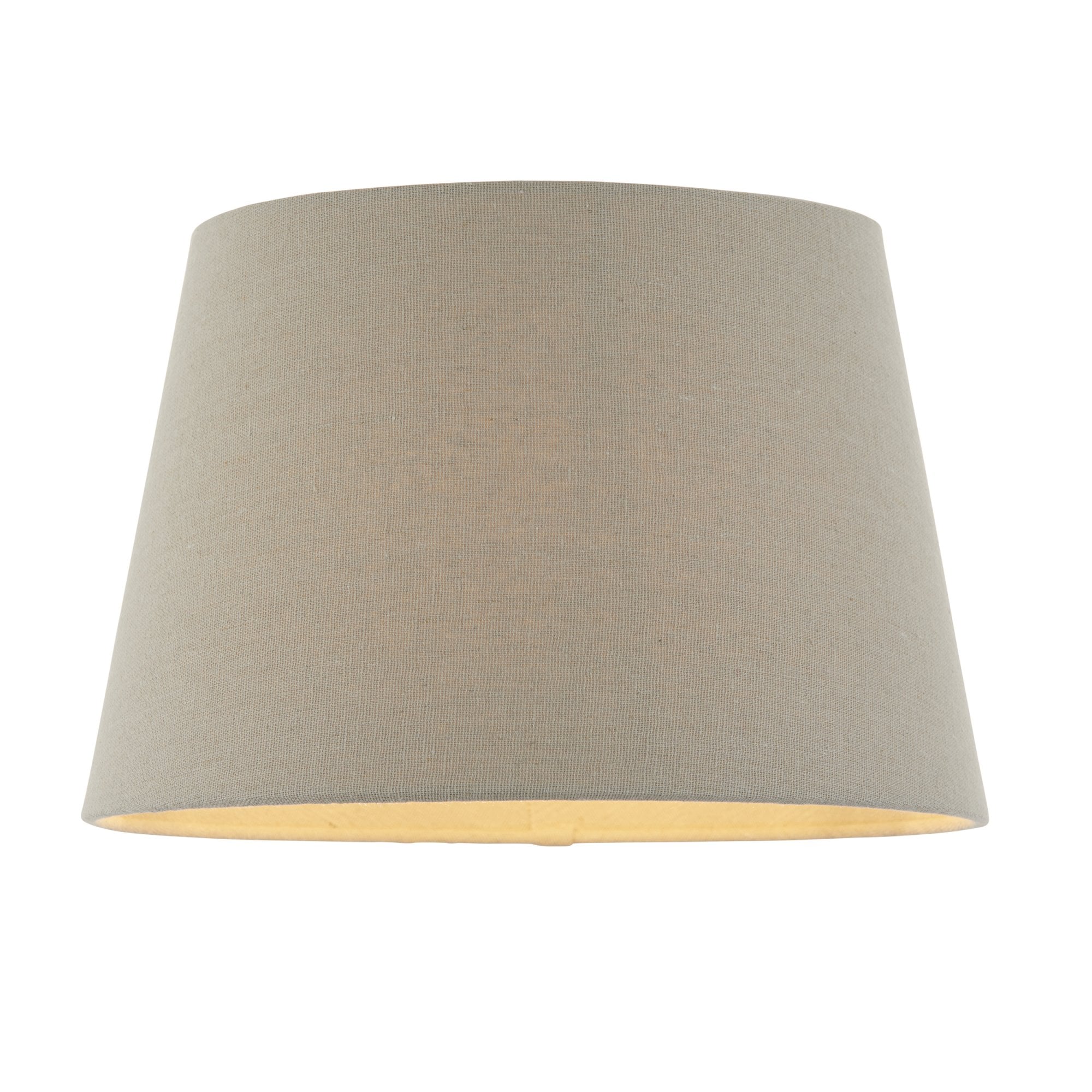 Endon Cici 10" Tapered Cylinder Shade - Grey Faux Linen - Shade Only