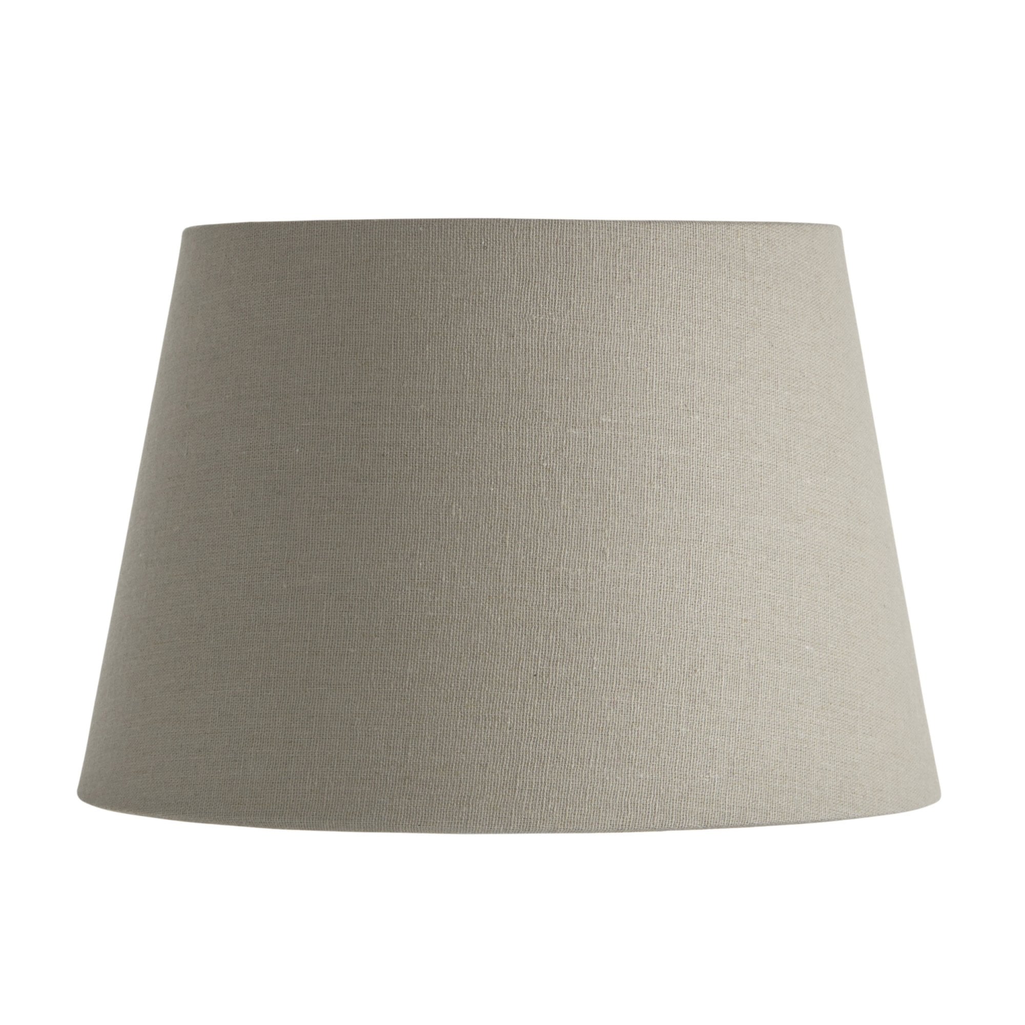 Endon Cici 10" Tapered Cylinder Shade - Grey Faux Linen - Shade Only