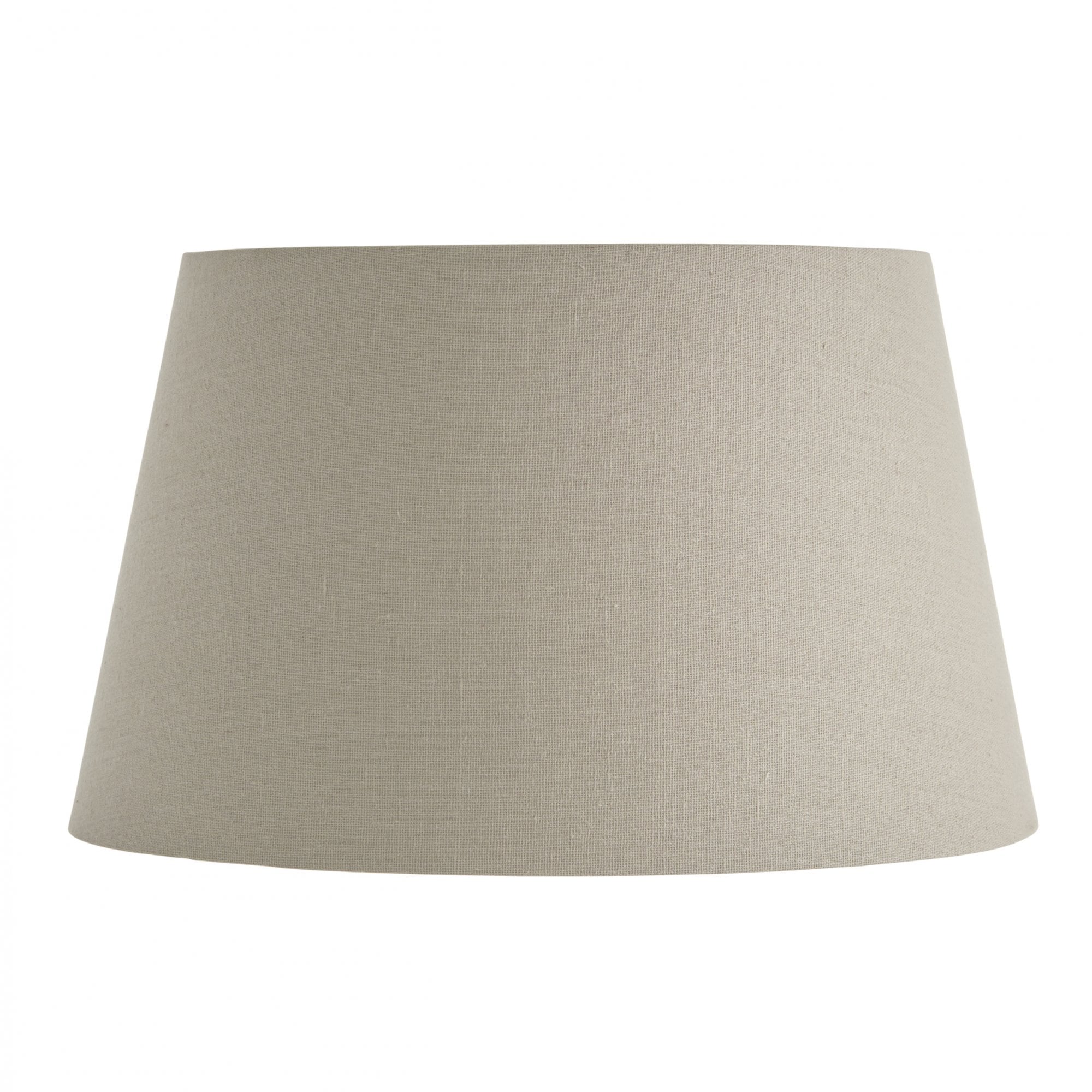 Endon Cici 14" Tapered Cylinder Shade - Grey Faux Linen - Shade Only