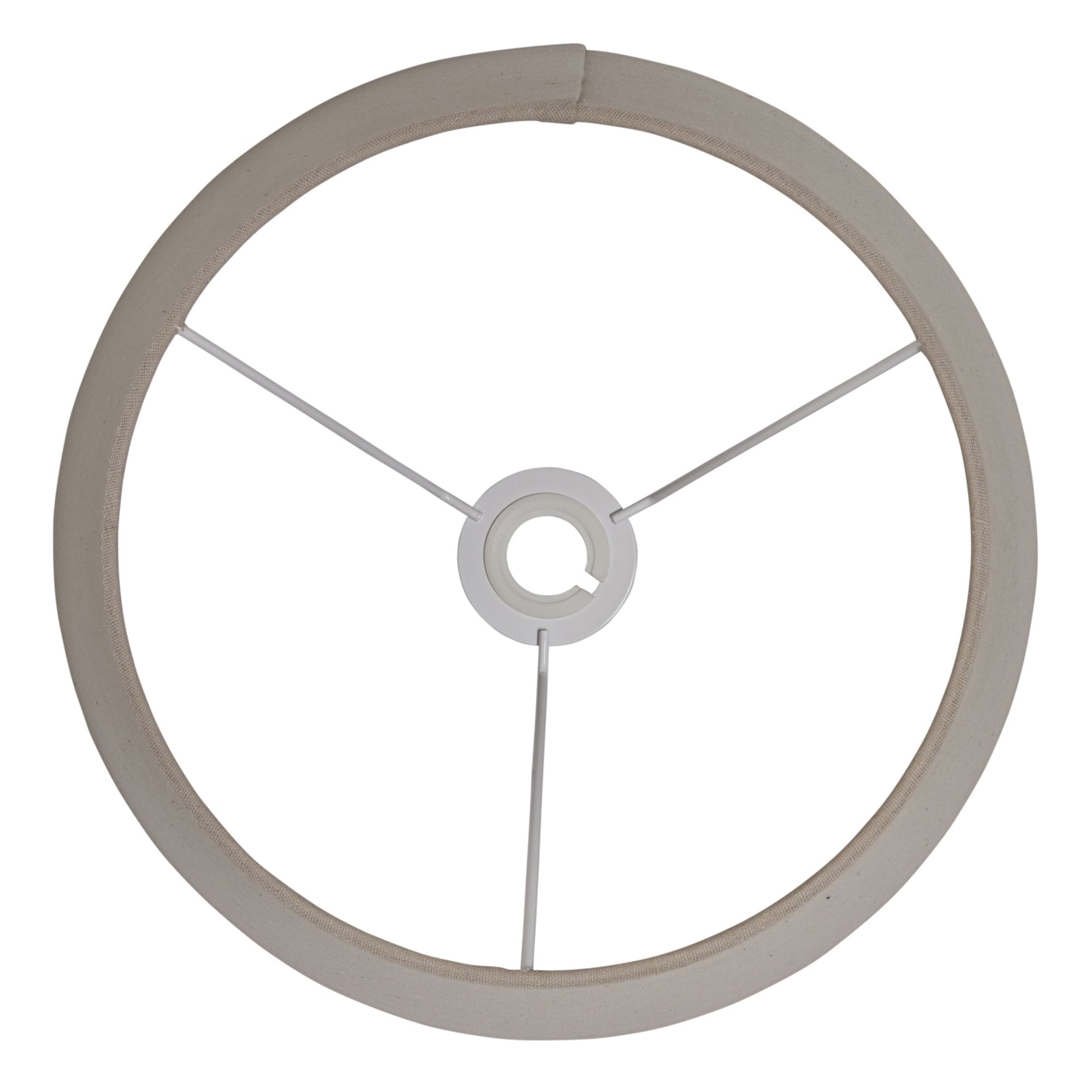 Endon Cici 16" Tapered Cylinder Shade - Grey Faux Linen - Shade Only