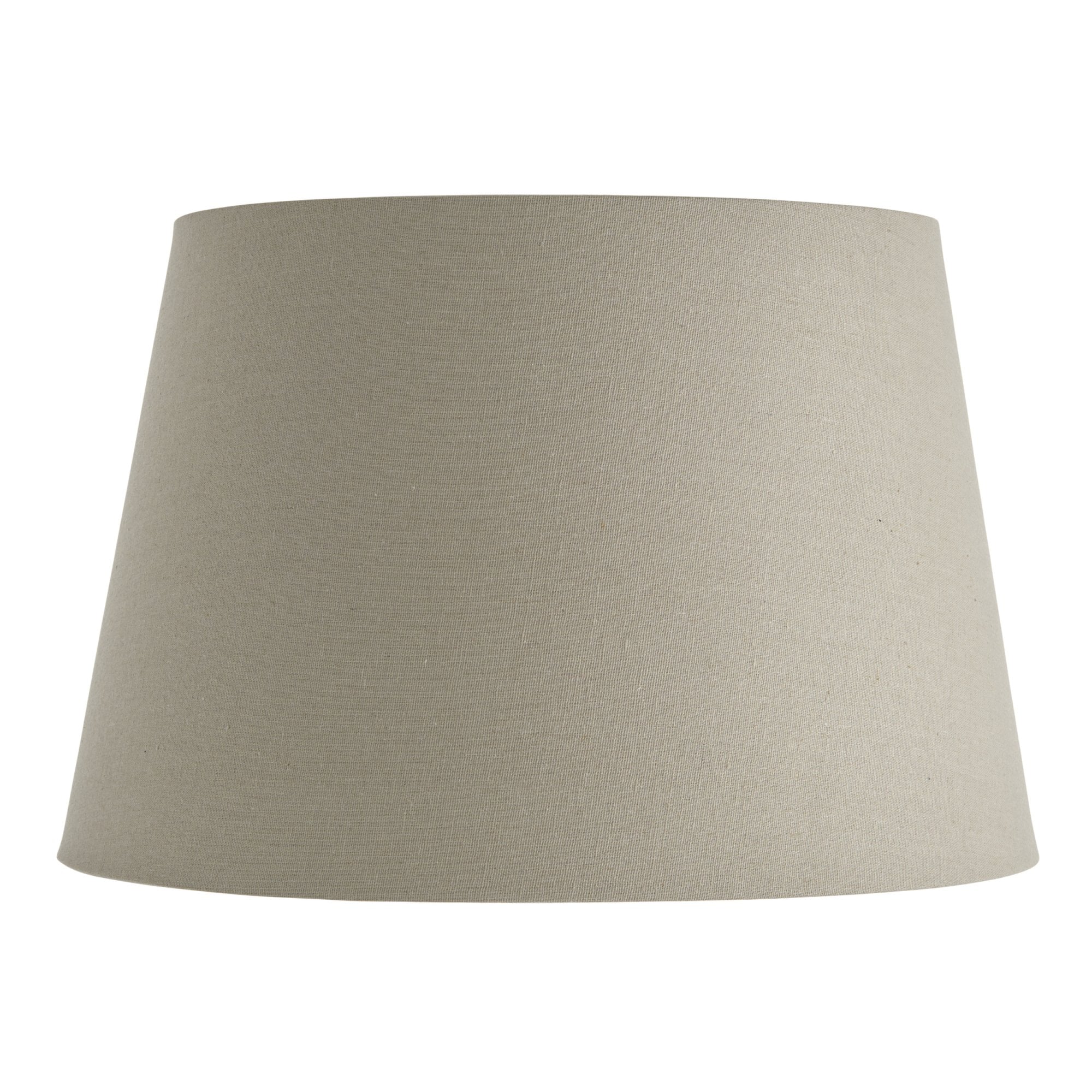 Endon Cici 16" Tapered Cylinder Shade - Grey Faux Linen - Shade Only
