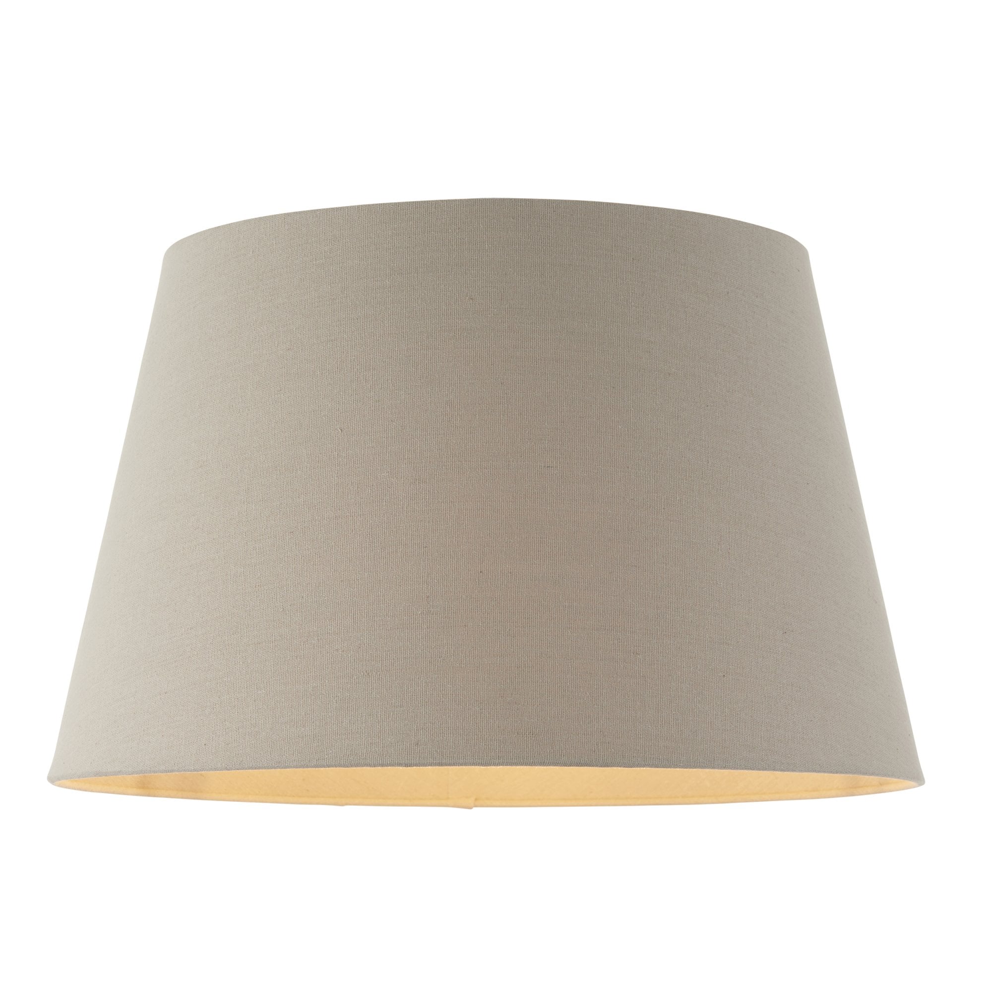 Endon Cici 18" Tapered Cylinder Shade - Grey Faux Linen - Shade Only