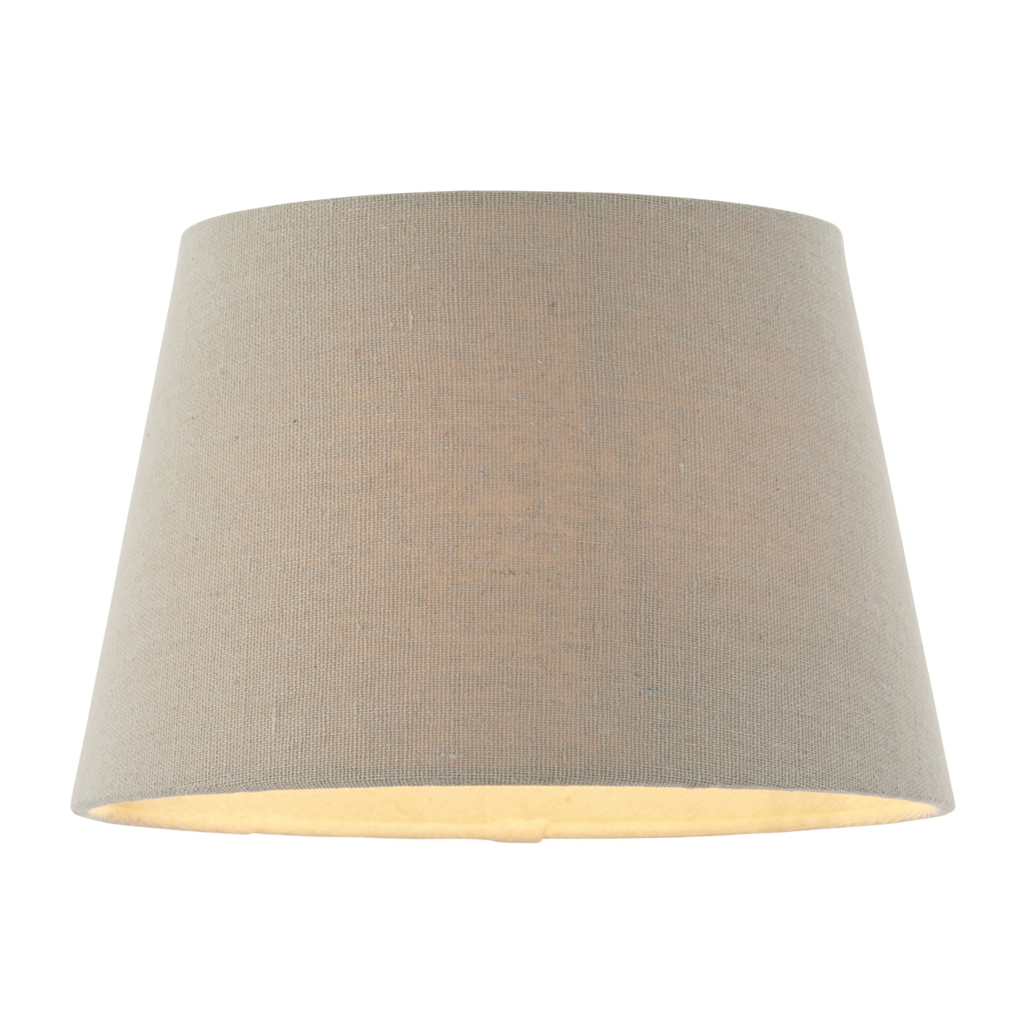 Endon Cici 8" Tapered Cylinder Shade - Grey Faux Linen - Shade Only