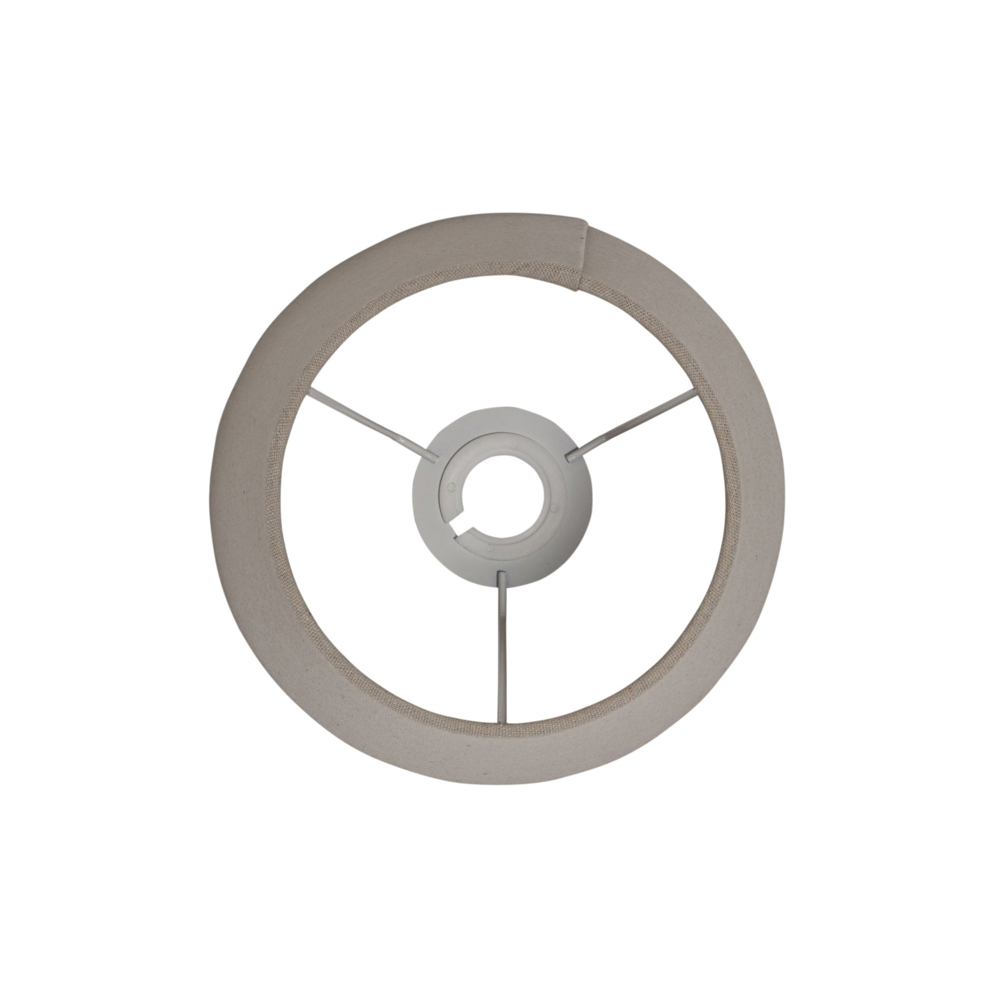 Endon Cici 8" Tapered Cylinder Shade - Grey Faux Linen - Shade Only