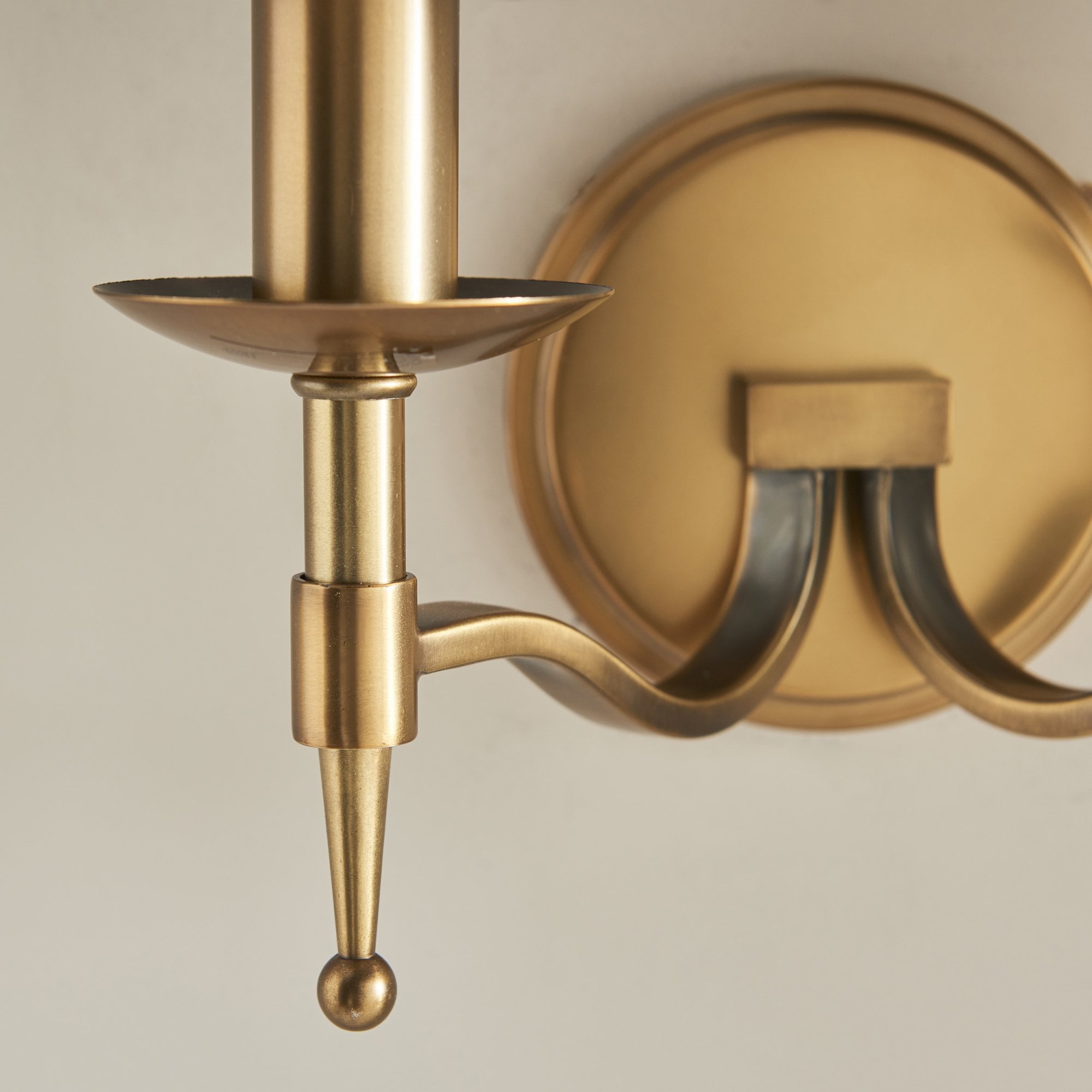 Interiors 1900 Stanford 2 Light Wall Light - Antique Brass